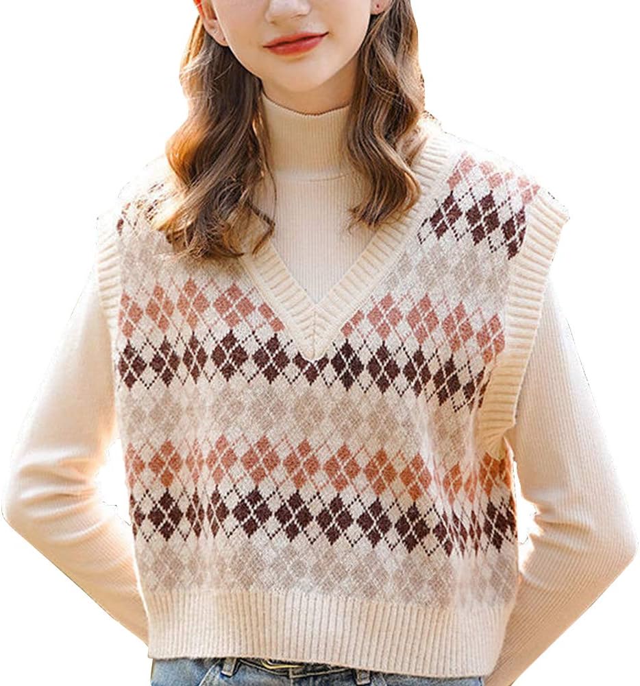 Gilet Sans Manches Femme En Tricot Coton - Col Rond, Boutons - Coupe Ample, élastique | Pour Toutes Les Saisons