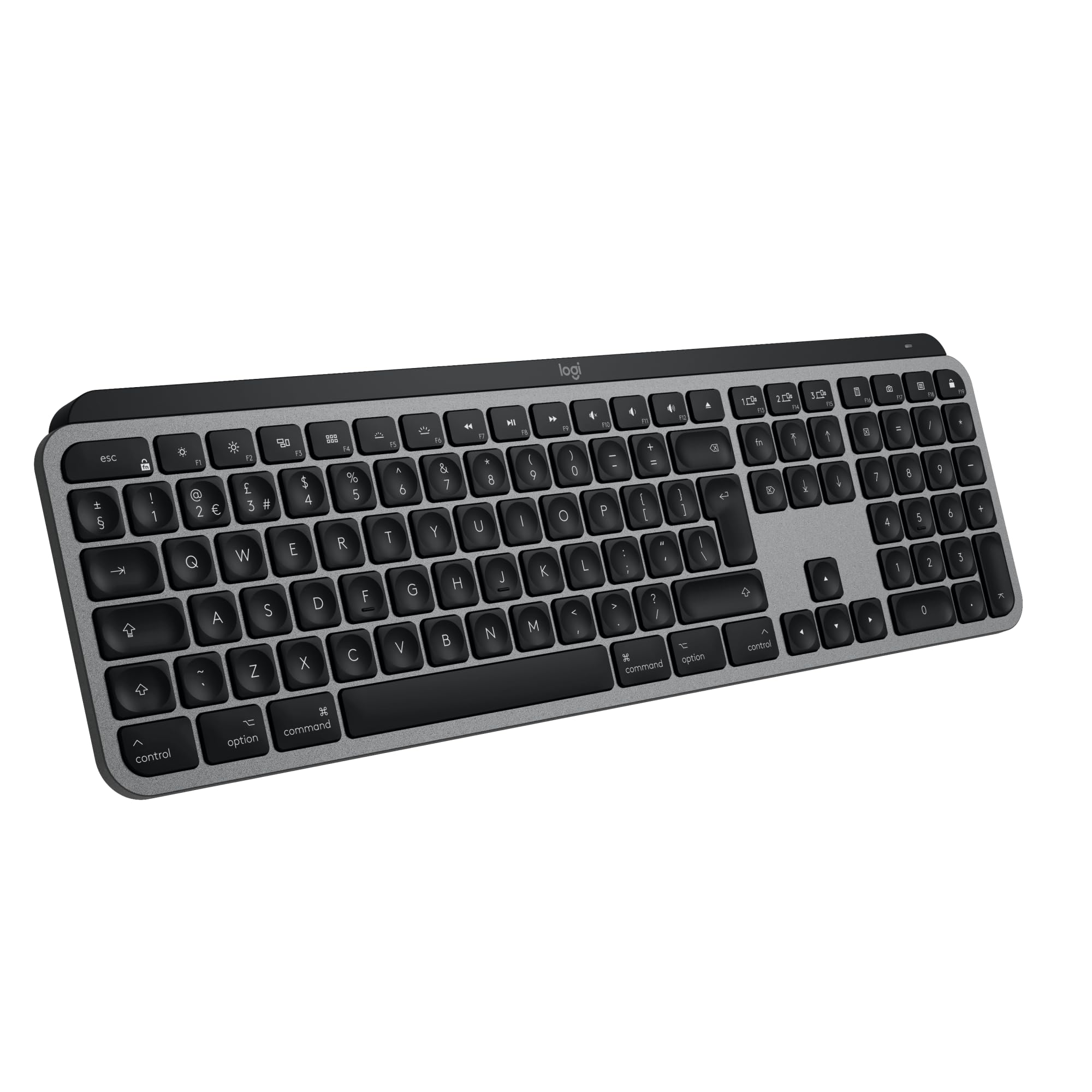 Logitech MX Keys S for Mac, Teclado y ratón inalámbricos (Gris) | Reposamanos, teclado retroiluminado, ratón inalámbrico, desplazamiento rápido, Bluetooth, USB-C, MacBook, iPad, QWERTY ESP