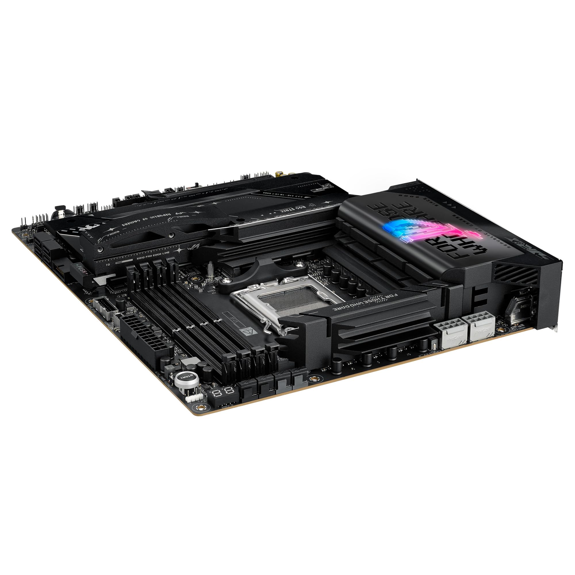 ASUS ROG Strix X870E-E Gaming WiFi - Placa Base AMD ATX, 18+2+2 etapas de Potencia, DDR5, 5X M.2, PCIe 5.0 Compatible con GPU de última generación, WiFi 7, USB 20G con PD 3.0 de hasta 30 W
