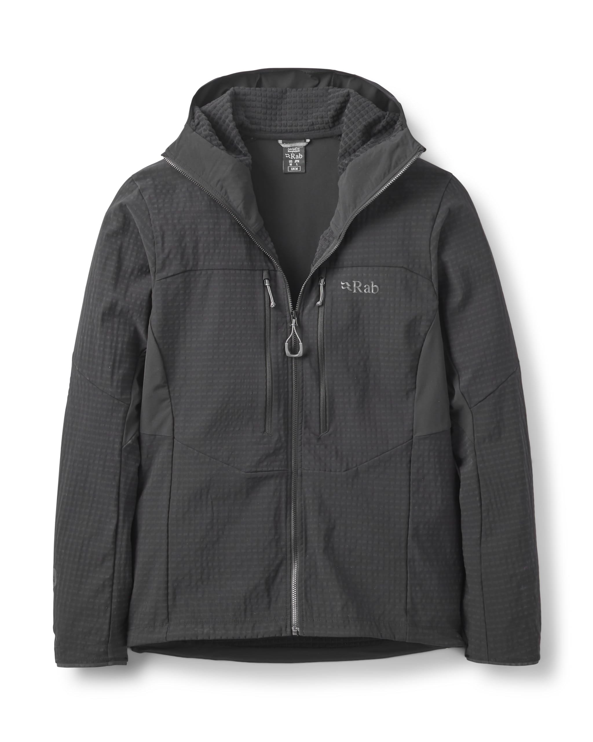 Rab Men's Black Ascendor Pro Hoody - Fleece Jacket For Climbing, Skiing, & Mountaineering - Medium