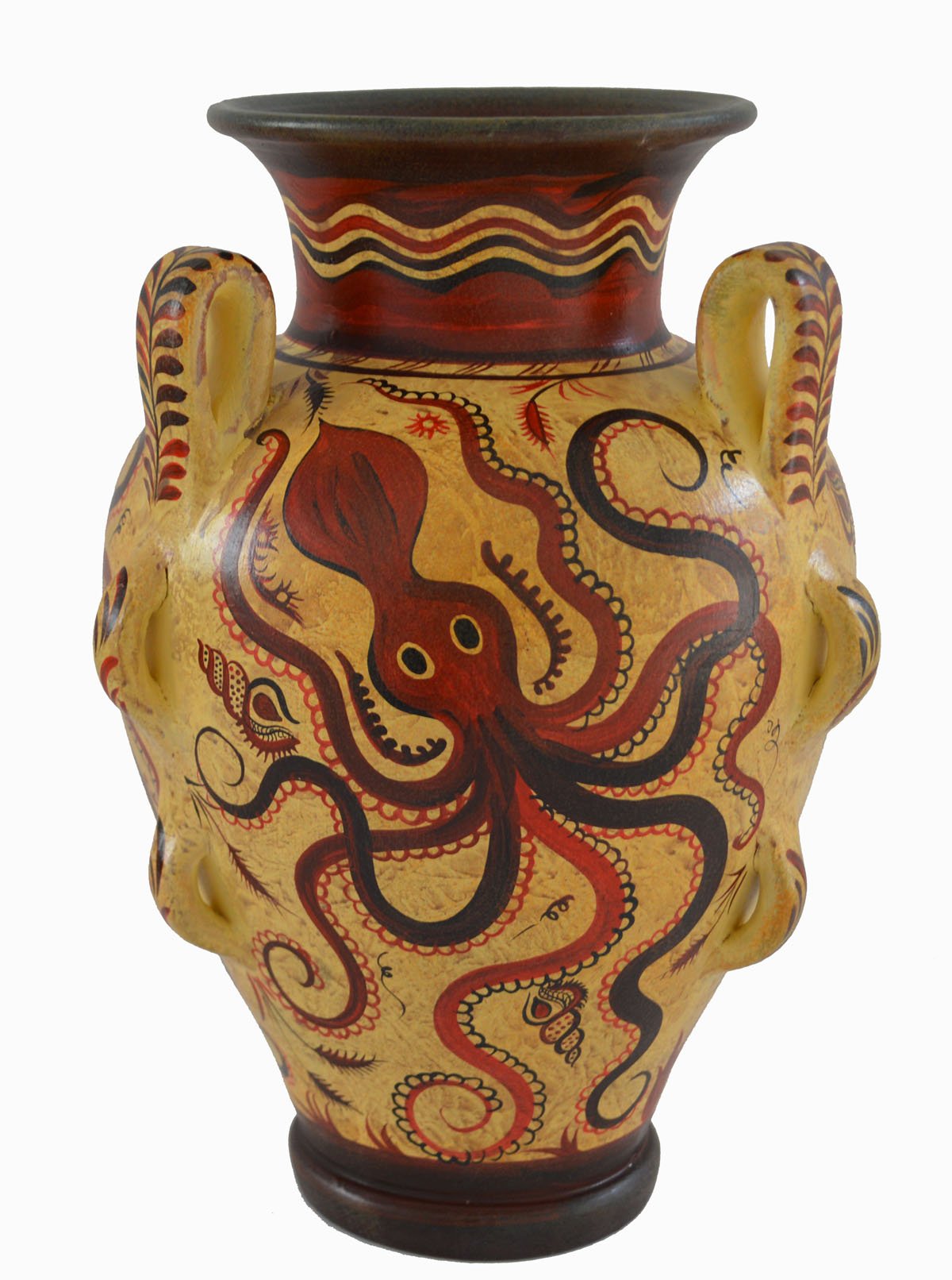 Estia CreationsMinoan Pottery Amphora Vase - Octopus Design - Handmade in Greece