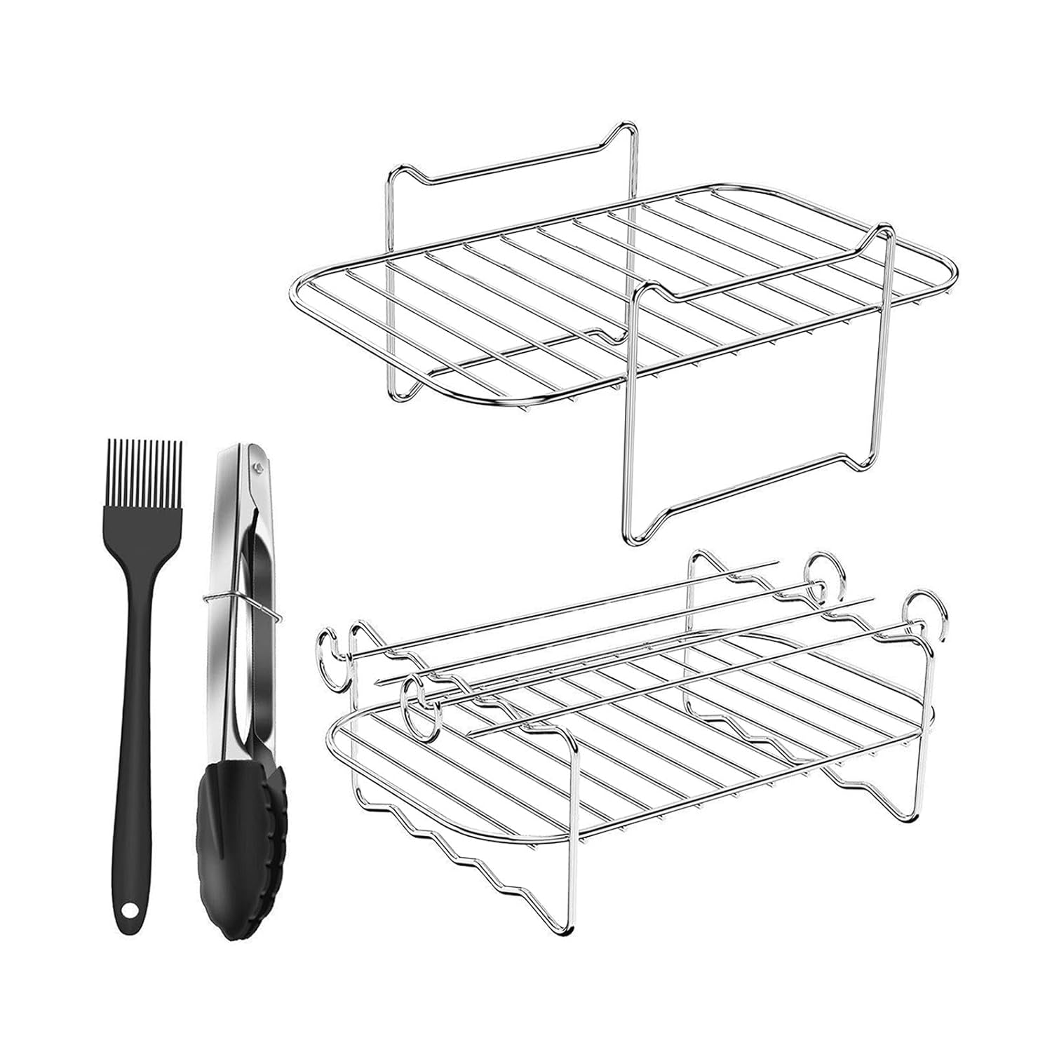 bnf® Stainless Steel Air Fryer Rack with Oil Brush Clip for 8 Qt Double Air Fryer | Home & Garden | Kitchen Dining & Bar | Small Kitchen Appliances | Fryers bnf® Stainless Steel Air Fryer Rack with Oil Brush Clip for 8 Qt Double Air Fryer | Home & Garden | Kitchen Dining & Bar | Small Kitchen Appliances | Fryers