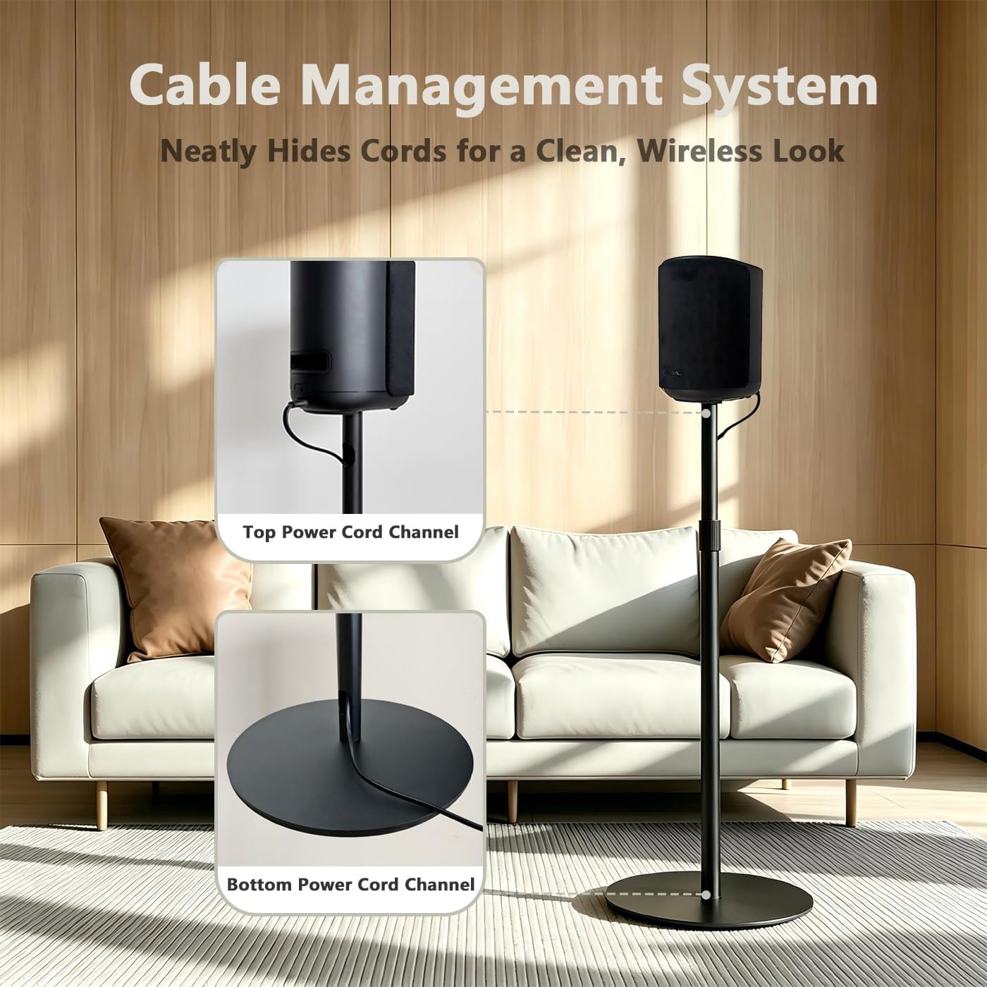 Floor Stand for Bose Lifestyle Ultra, Carbon Steel (1 Pair)