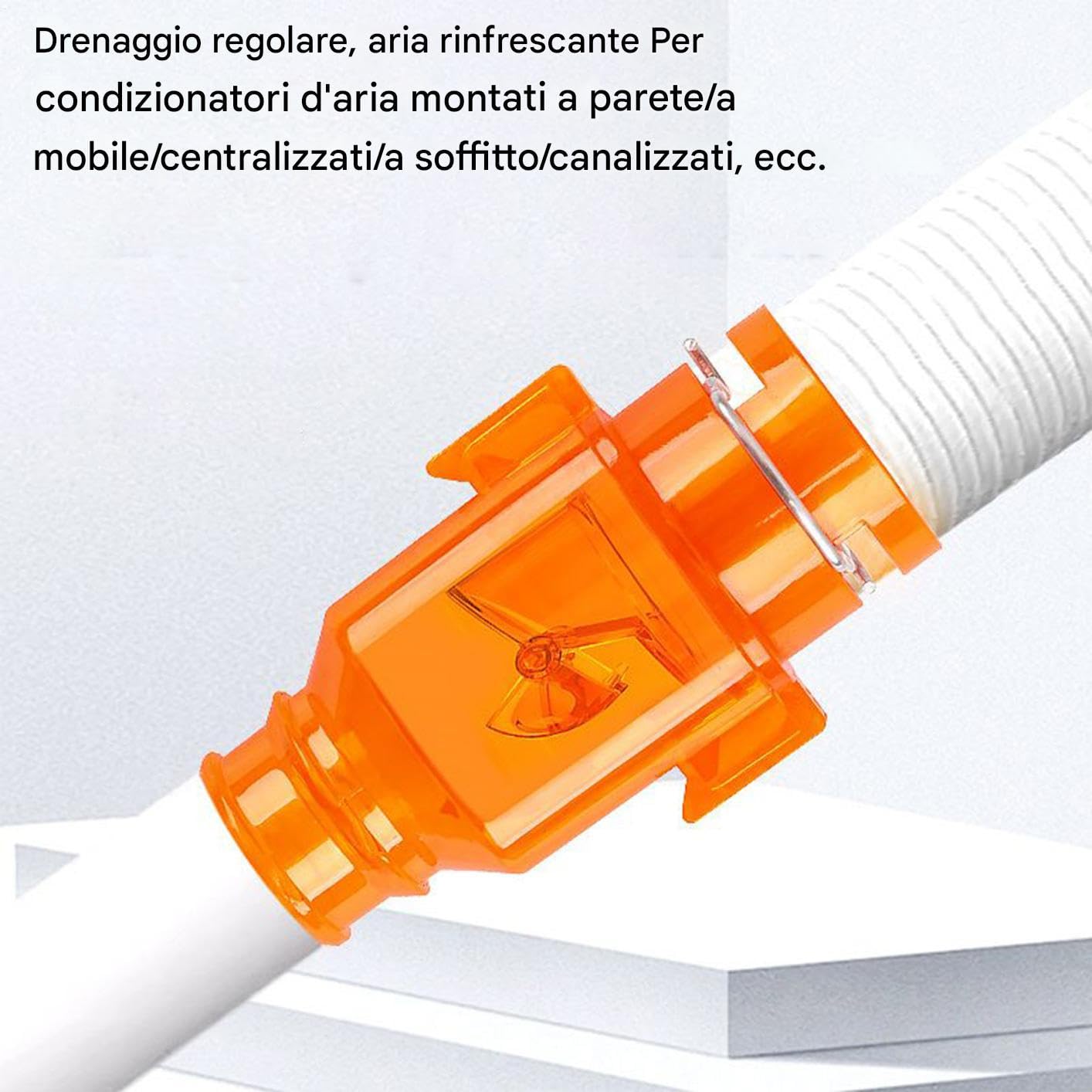 Valvola di Non Ritorno per Aria Condizionata, Accessorio Antiodore per Climatizzatore