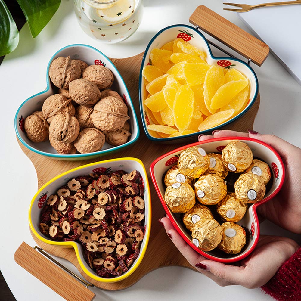 Creativo Vassoio di Frutta in Camera Living Home Candy Snack Vassoio Griglia Ceramica Frutta Secca Storage Box Cassetto del Dessert di Frutta Decorative Bowl
