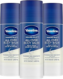 All-Over Body Balm Stick 3-Pack – Non-Greasy Fragrance-Free Moisturizer, Travel-Size Lotion, 1.4 Oz Ea