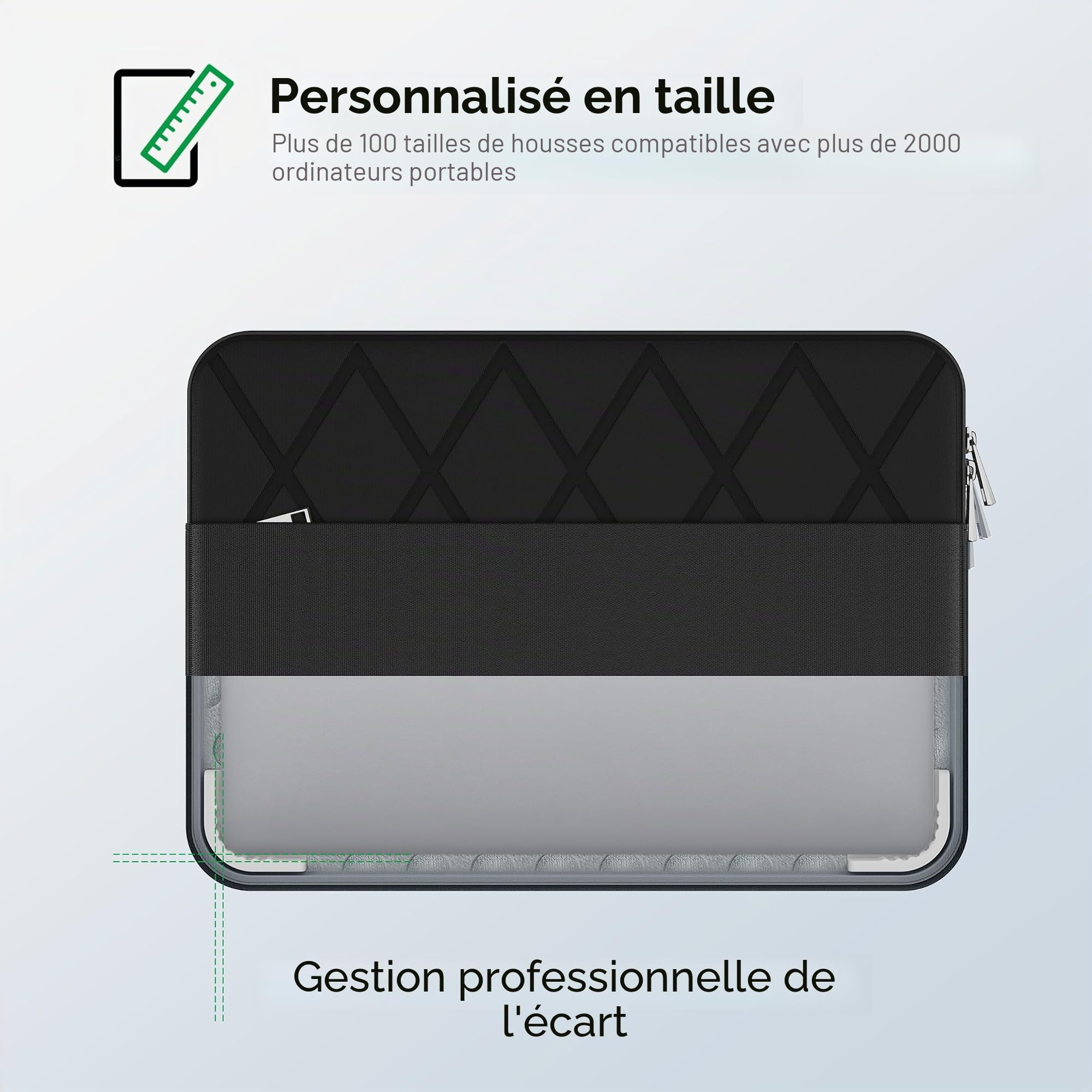 Smatree Housse pour Ordinateur Portable 15,6 Pouces pour Samsung Chromebook 4+, Samsung étui de Protection avec Poche pour Accessoires (E602)