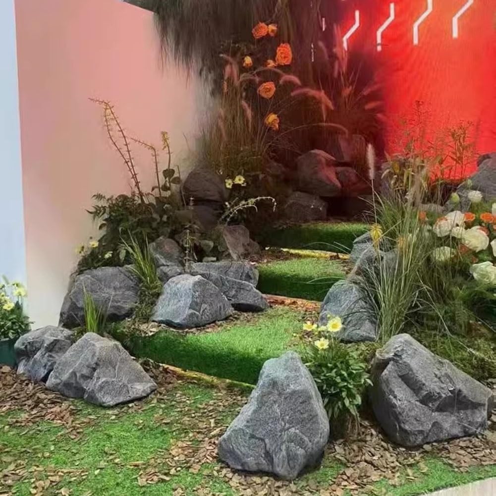 Lightweight Artificial Landscape Rock, PU Foam Decorative Boulder with Realistic Texture for Landscaping