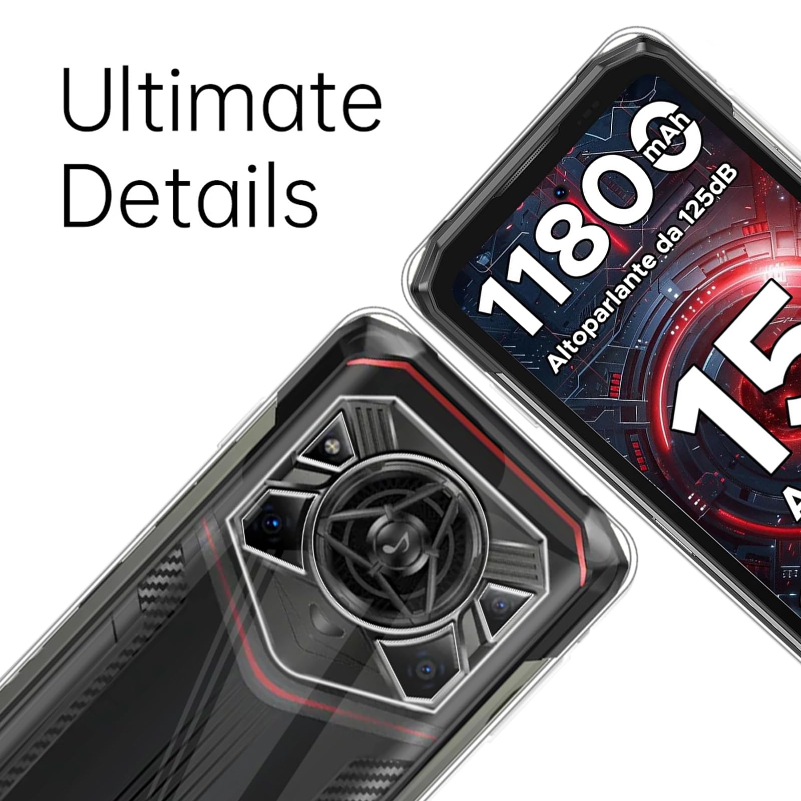 Xiangyun Cover + Vetro Temperato Per Doogee Blade 20 Play - Custodia Trasparente TPU Morbida