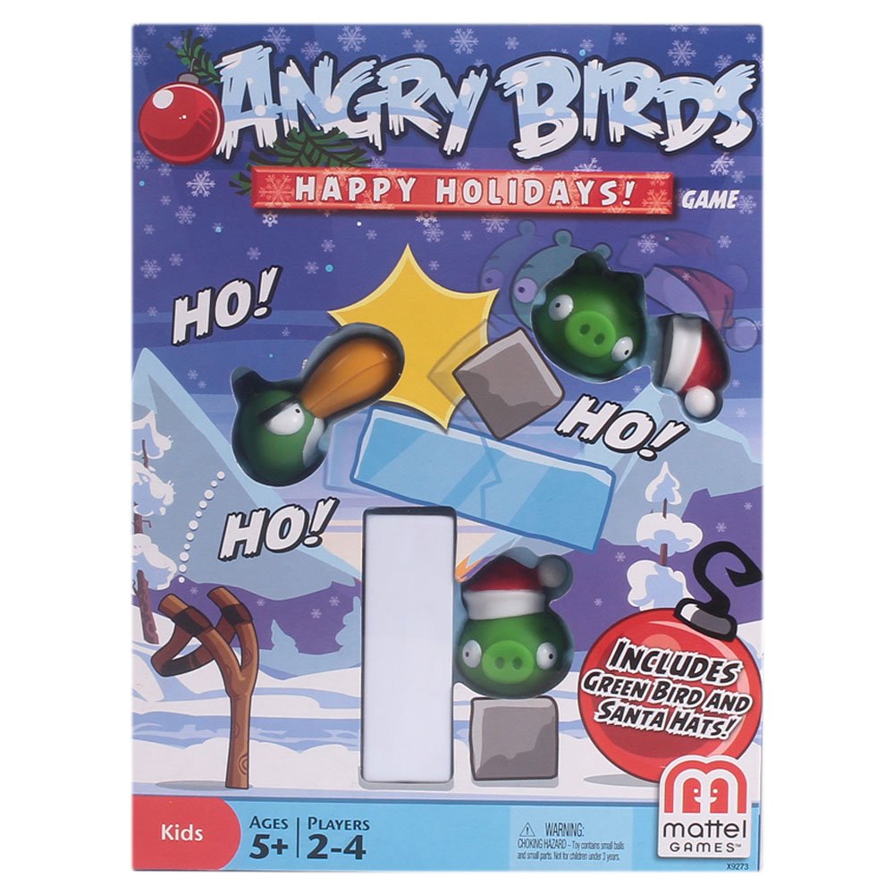 Mattel Angry Birds Happy Holidays! Game - Christmas Themed Board Game