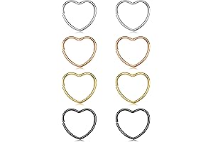 Double Hoop Nose Ring Hoop - Stylish Piercing Accessory for Women