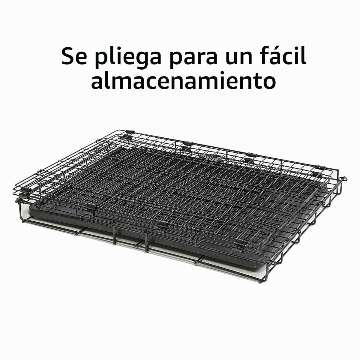 MidWest Homes for Pets - Jaula pequeña para conejos, suelo de malla de rejilla, bandeja extraíble, acceso a la puerta superior y delantera, acabado resistente a la corrosión, no requiere herramientas