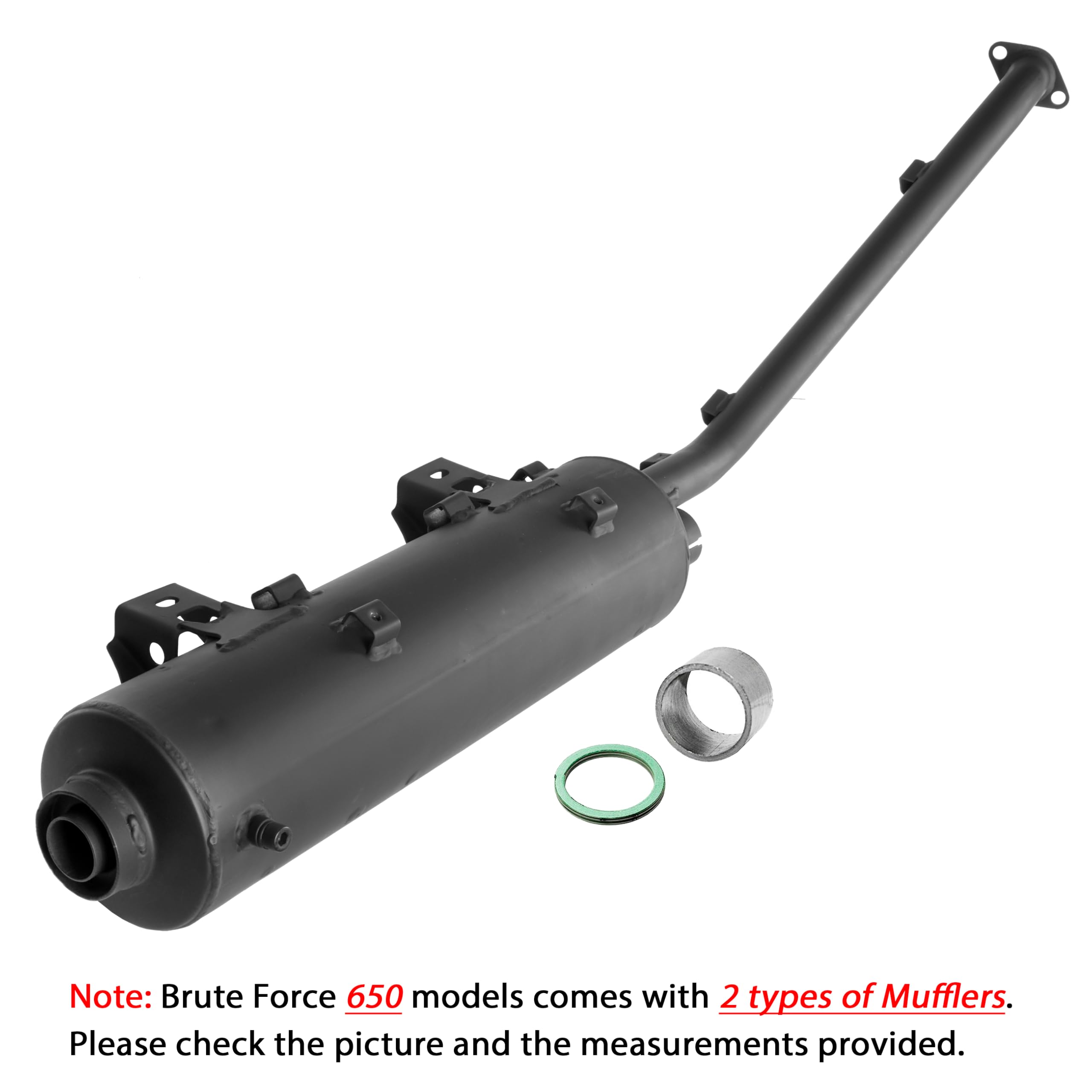 Caltric Muffler with Gasket Compatible with Kawasaki Brute Force 750 Kvf750 4X4I 4X4 Carb Injector 2006-2011 product thumbnail 7