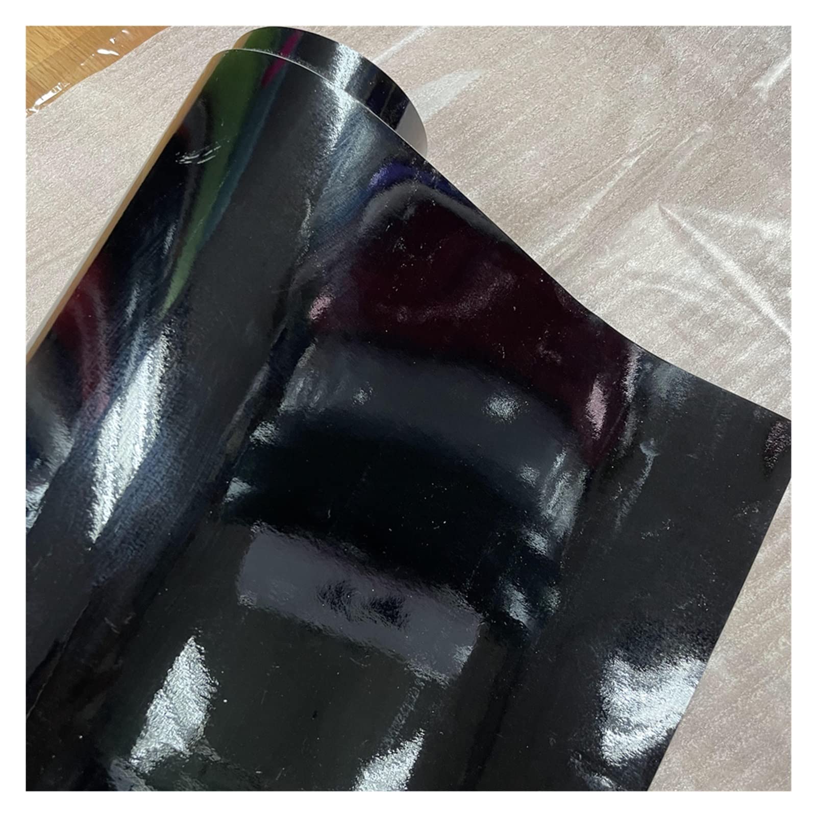 10/20/30/40/50 * 152 CENTIMETRI Nero rosso Lucido Pellicola Del Vinile Lucido Lucido Car Wrap Foil Sticker Con Bolle D'aria Libero Moto Car Wrapping (Color : Dark blue, Size : 50CM X 300CM)