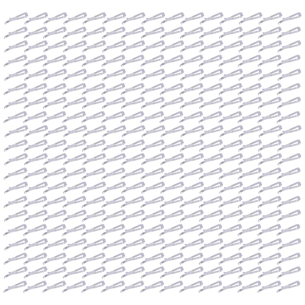 300 Clip A Coccodrillo Trasparenti Con Denti, In Plastica PS, Per Fissaggio Camicie, Calze, Pantaloni, Esposizione Abbigliamento