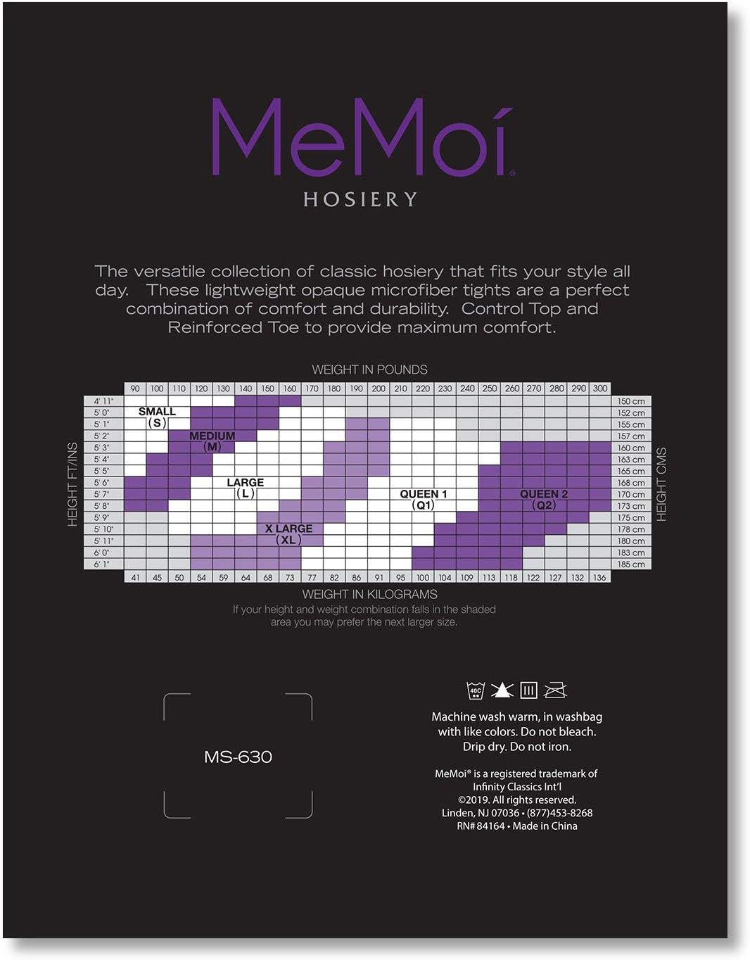 MeMoi Light Support Opaque 30 Denier Pantyhose - Image 2