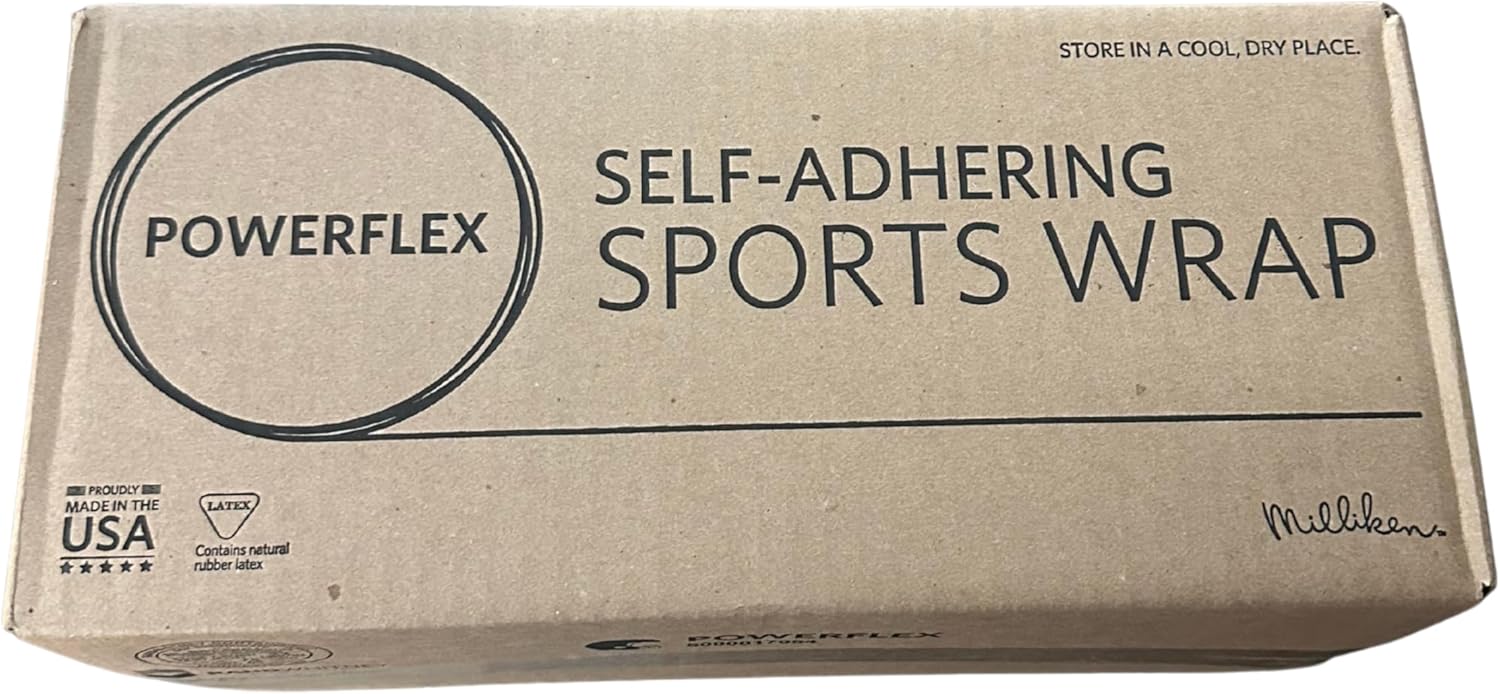 PowerFlex Self Adherent Tape, Black - 2.75"x 6 yd - 16 Rolls - REF: 3725BK-016