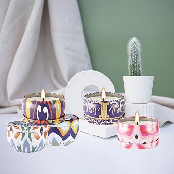 16 Pack Small Scented Candles Set-2.5 oz Aromatherapy Candle 100% Natural Soy Wax-Portable Travel Tin Candle for Woman Home Decor Birthdays Meditation