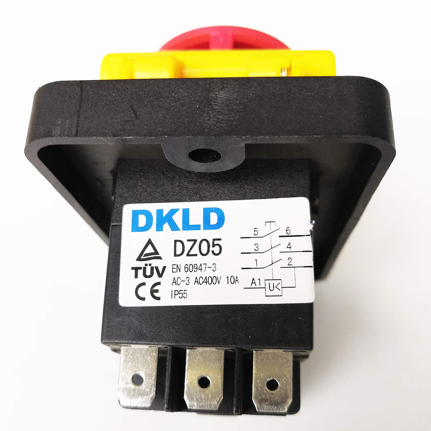 DZ05 7pin IP55 400VAC 10A Impermeabile Emergenza Stop Start Acceso Spento Elettromagnetico Interruttore a Pulsante Interruttori Industriali