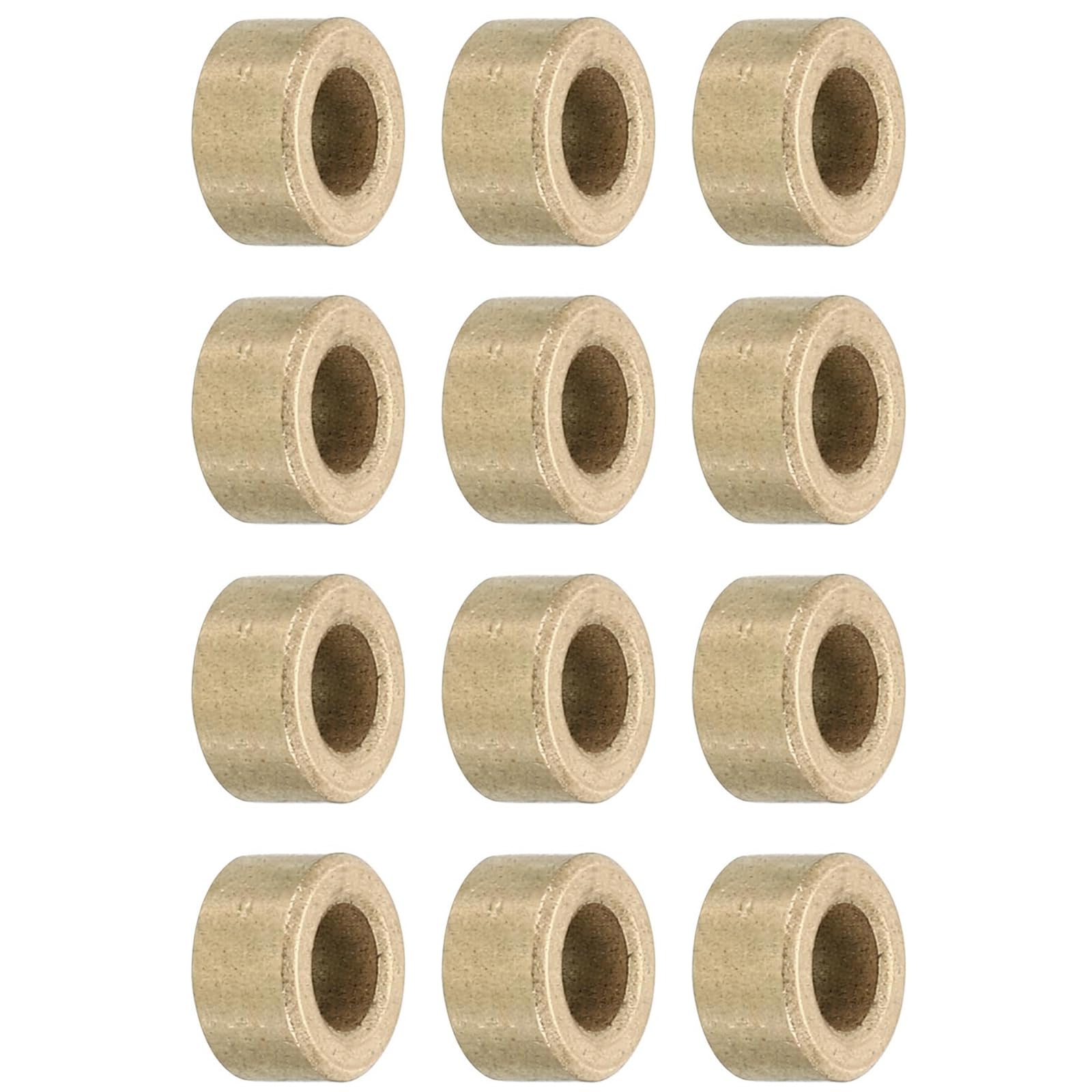 TOP-VIGOR 12Pcs M5 Brass Spacer, 5mm ID x 9mm OD x 4mm Length Metal Spacer