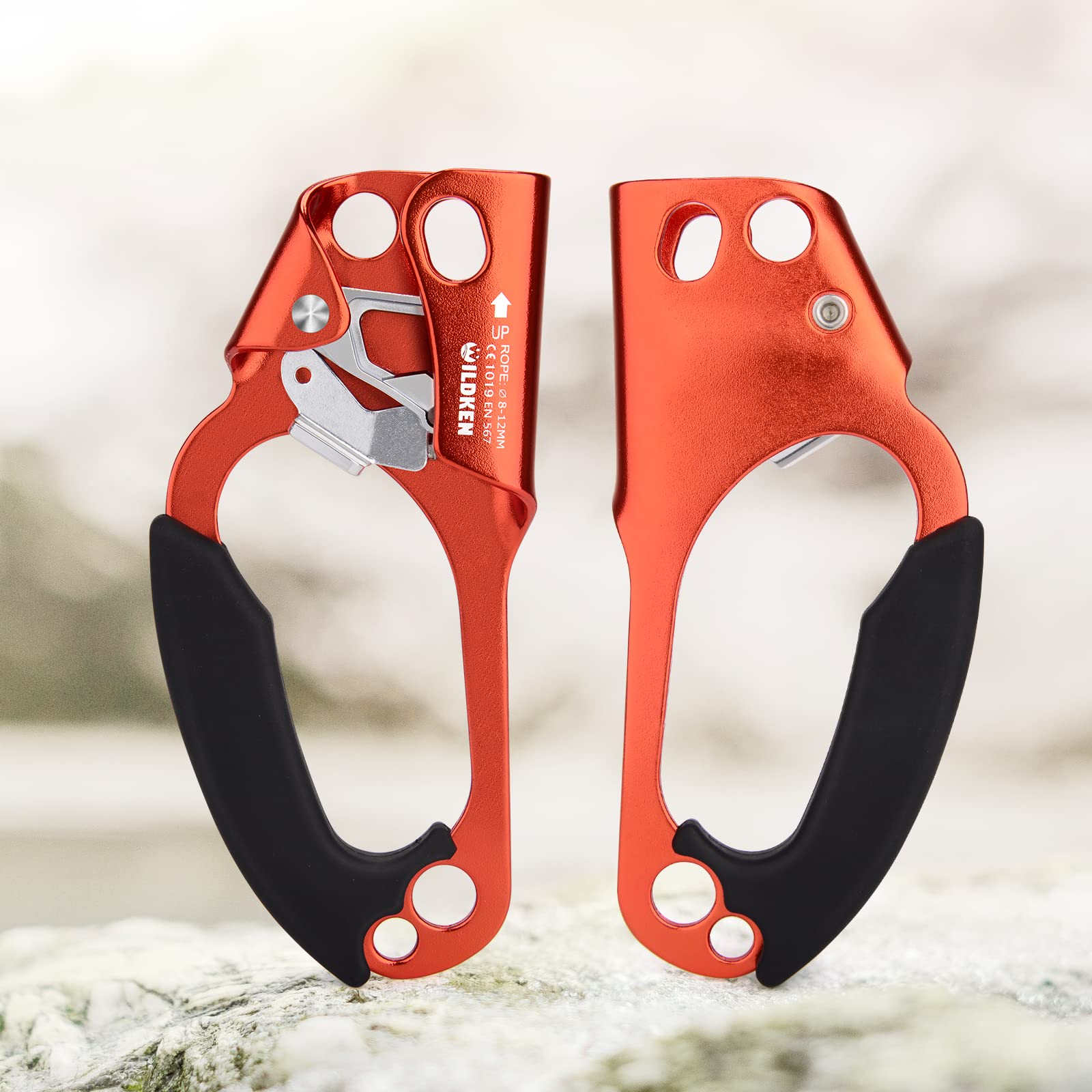 Descendeur D’Escalade à Main – Bloqueur De Corde 8-13 Mm, Alliage Alu Léger Pour Alpinisme Et Rappel