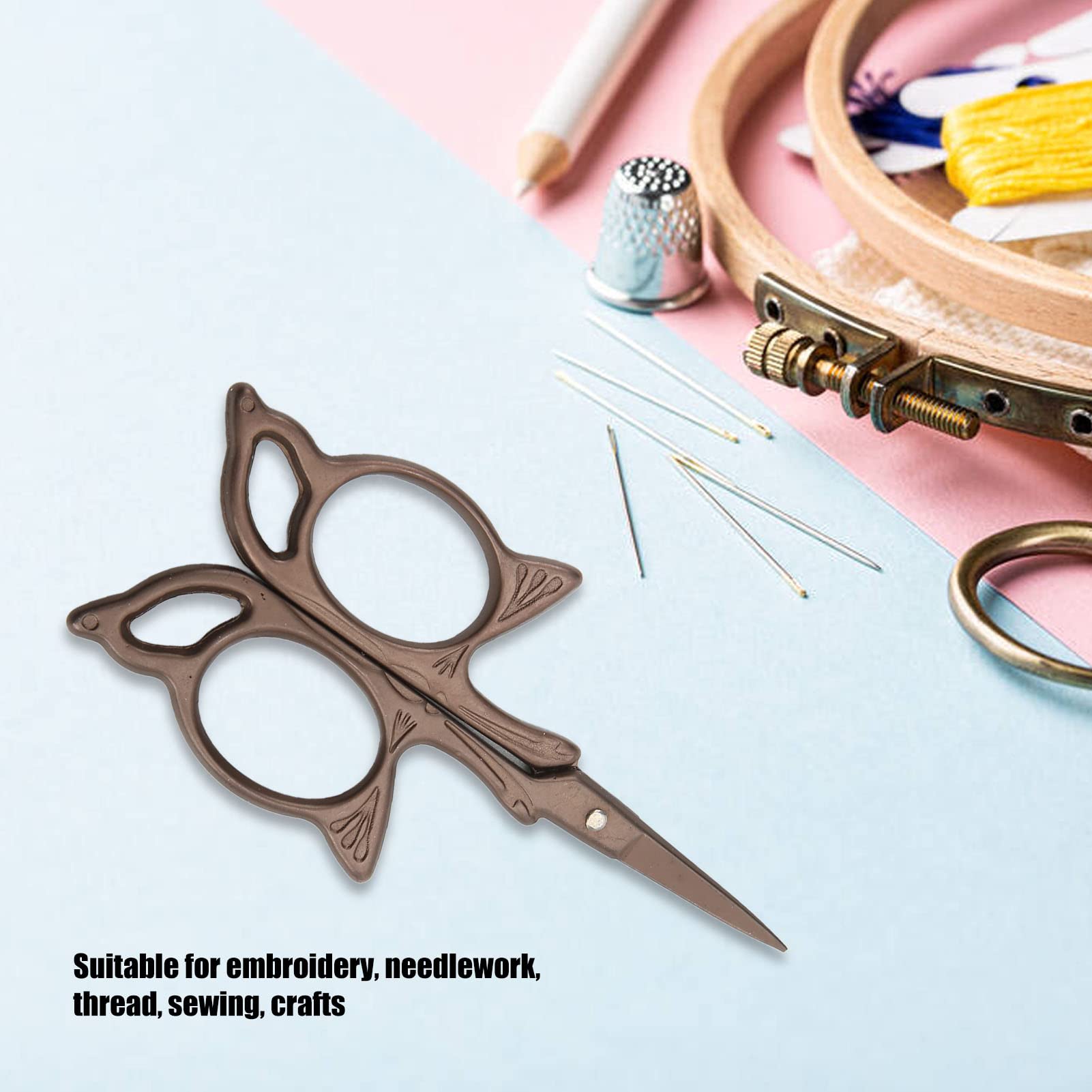 Kleine Stickschere, Vintage-Edelstahl im europäischen Stil, Exquisite Mini-Nähschere für Bastelarbeiten, Heimwerker-Werkzeug