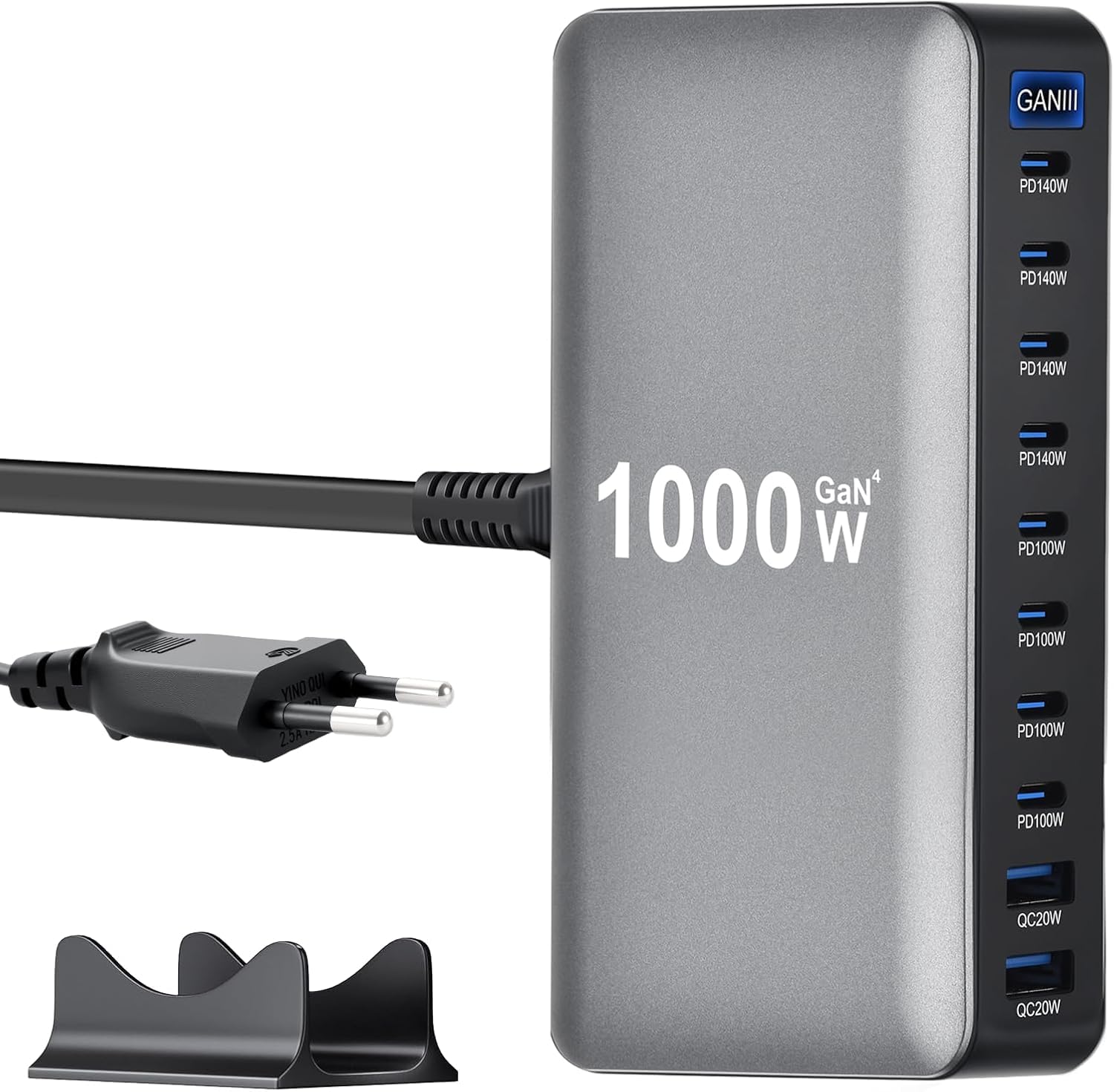 Cargador USB C Fuente de alimentación múltiple Cargador rápido