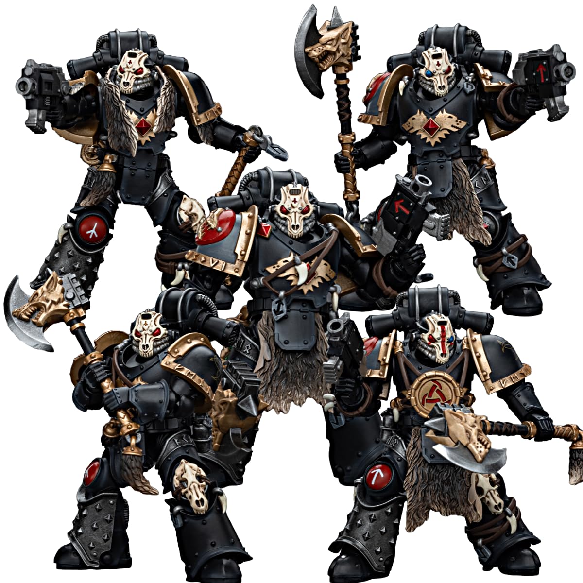 JOYTOY Warhammer 40k Action Figure 1/18 Space Wolves Deathsworn Pack - Modello Da Collezione In PVC - 4