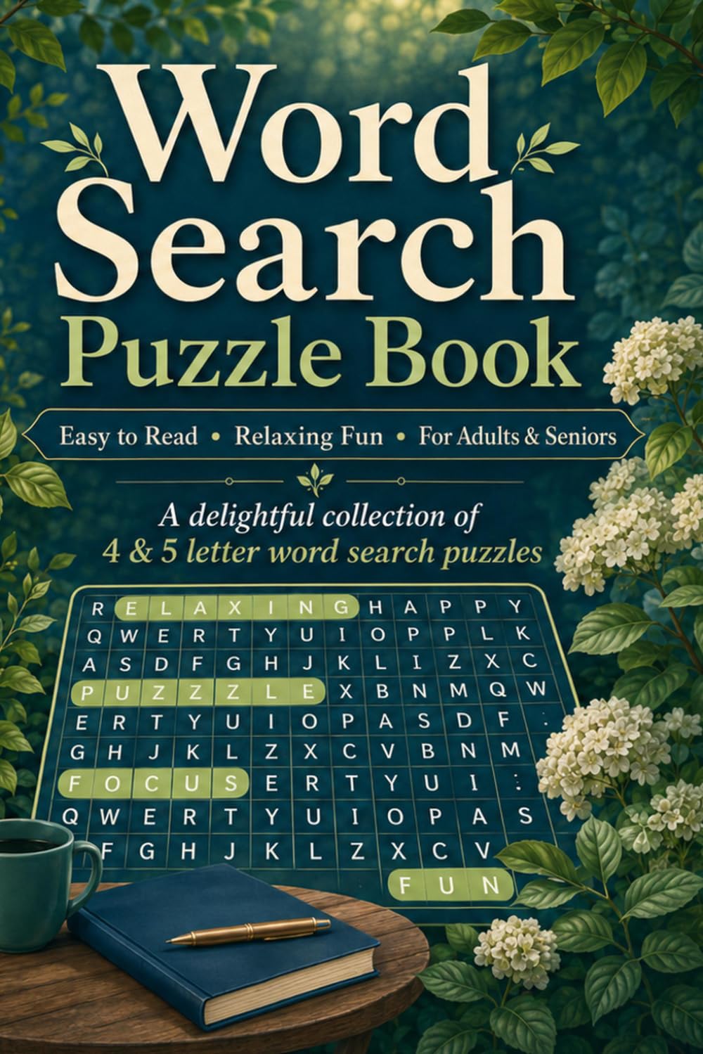 4 & 5 Letter Word Search Puzzle Book: puzzle book