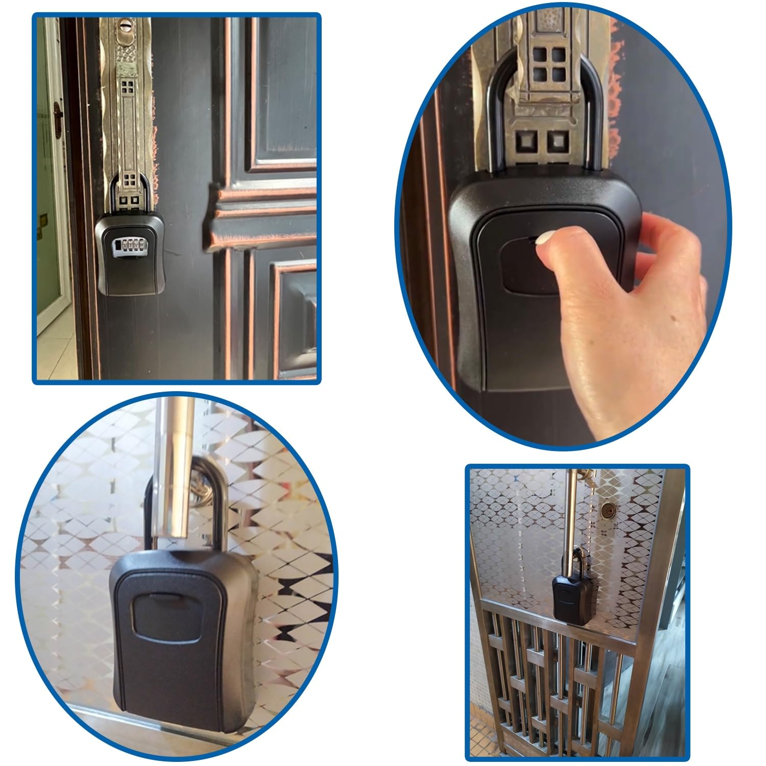 Qiilu Boîte De Verrouillage à Clé Murale Boîte De Verrouillage à Clé