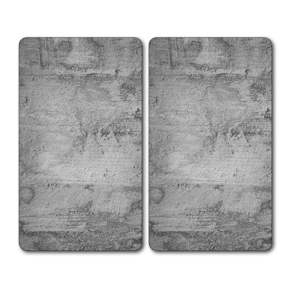 Kesper 36540 13 Multi-Glass Concrete Design Chopping Board (2 Pieces), Grey, 52 x 30 x 0.8 cm