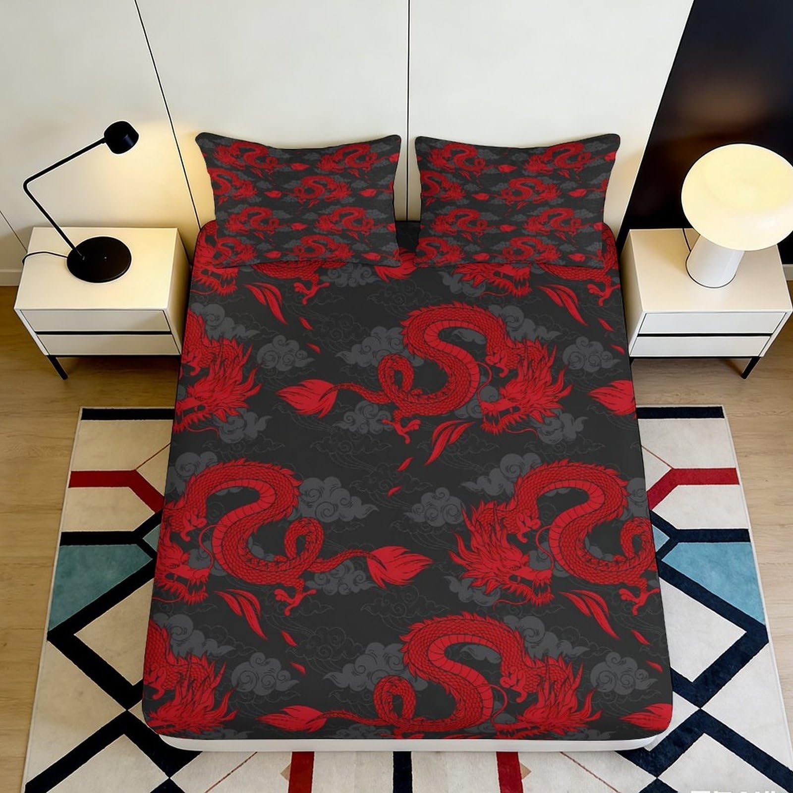 3D Printed Farm Animals Fitted Sheet Microfiber Deep Pocket Non-Slip Bedding Countryside Mattress Fitted Cover for Bedroom 200x200x25cm