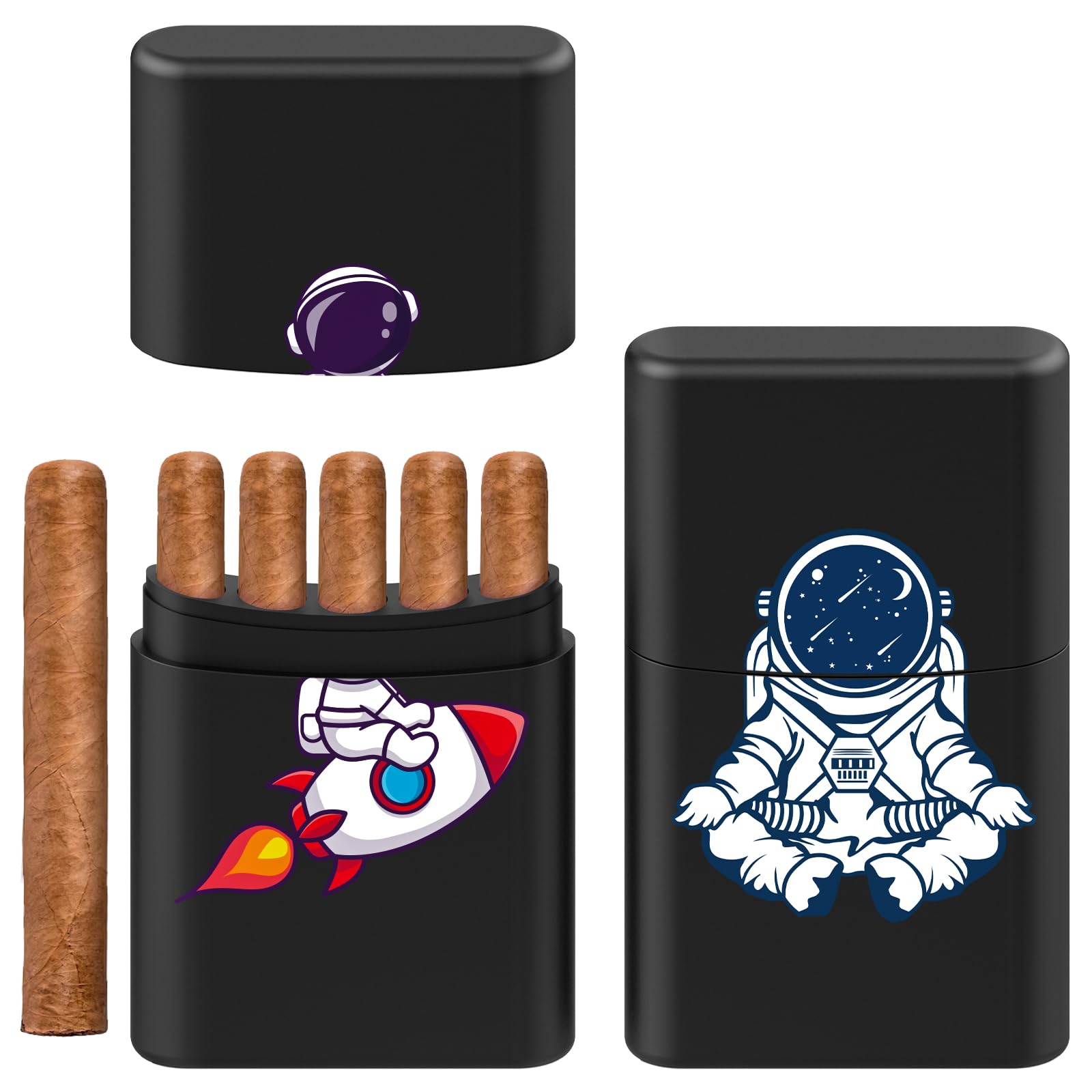 Amazon.com: SafeDelux Cigarette Case for Classic Regular Smell Proof Box  Multifunctional King Size Lightweight Portable Cigarette Container, Durable  Portable Travel Smoking Accessories (Astronaut) : Health & Household
