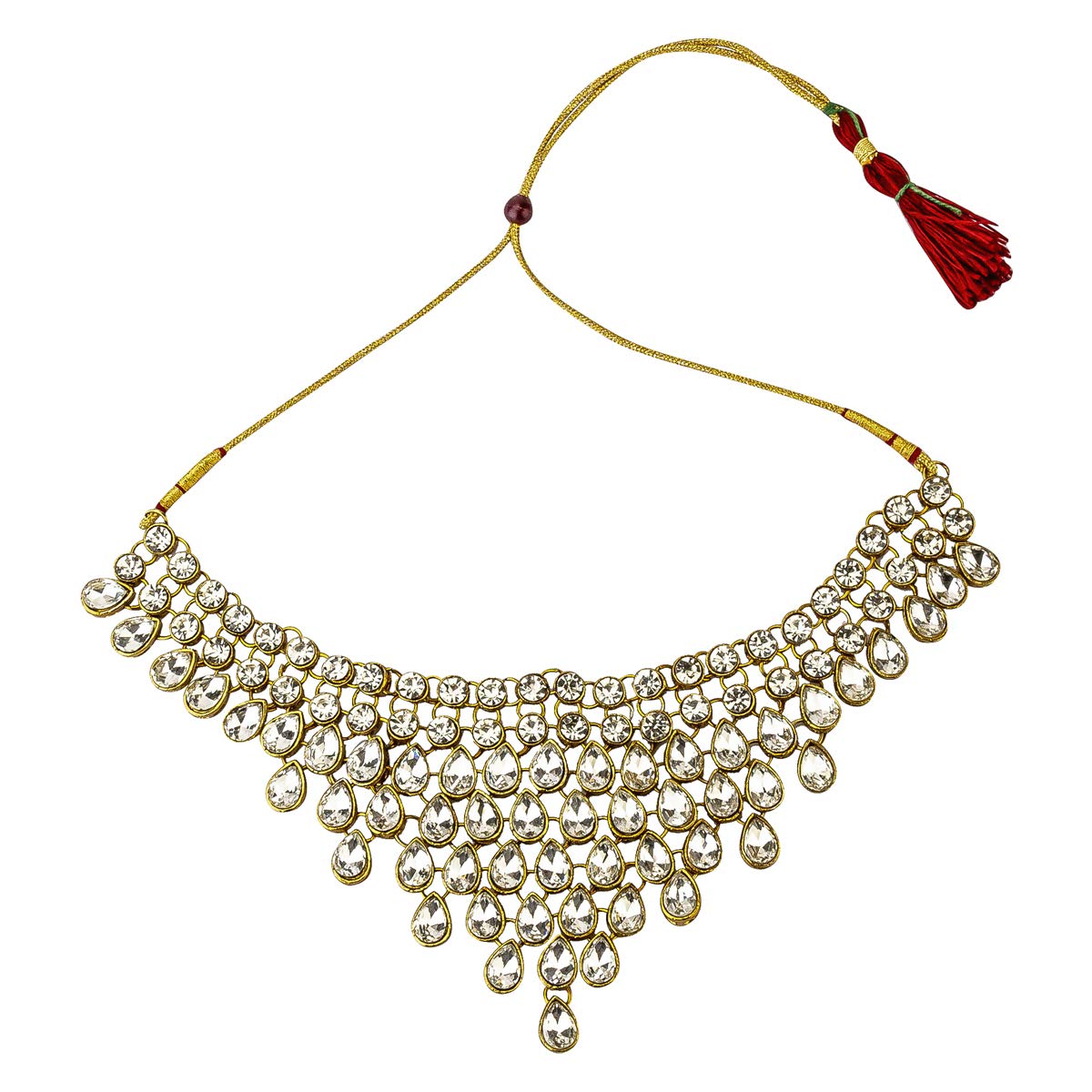 Stunning Kundan Studded Jewellery Set (CT-NCK-44149)