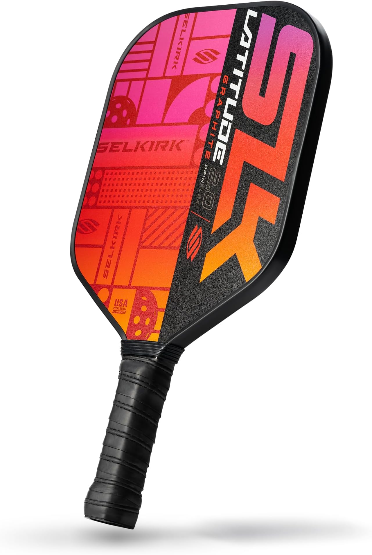 Pickleball Paddle | Graphite Face with Polymer Core | Lightweight | Orange