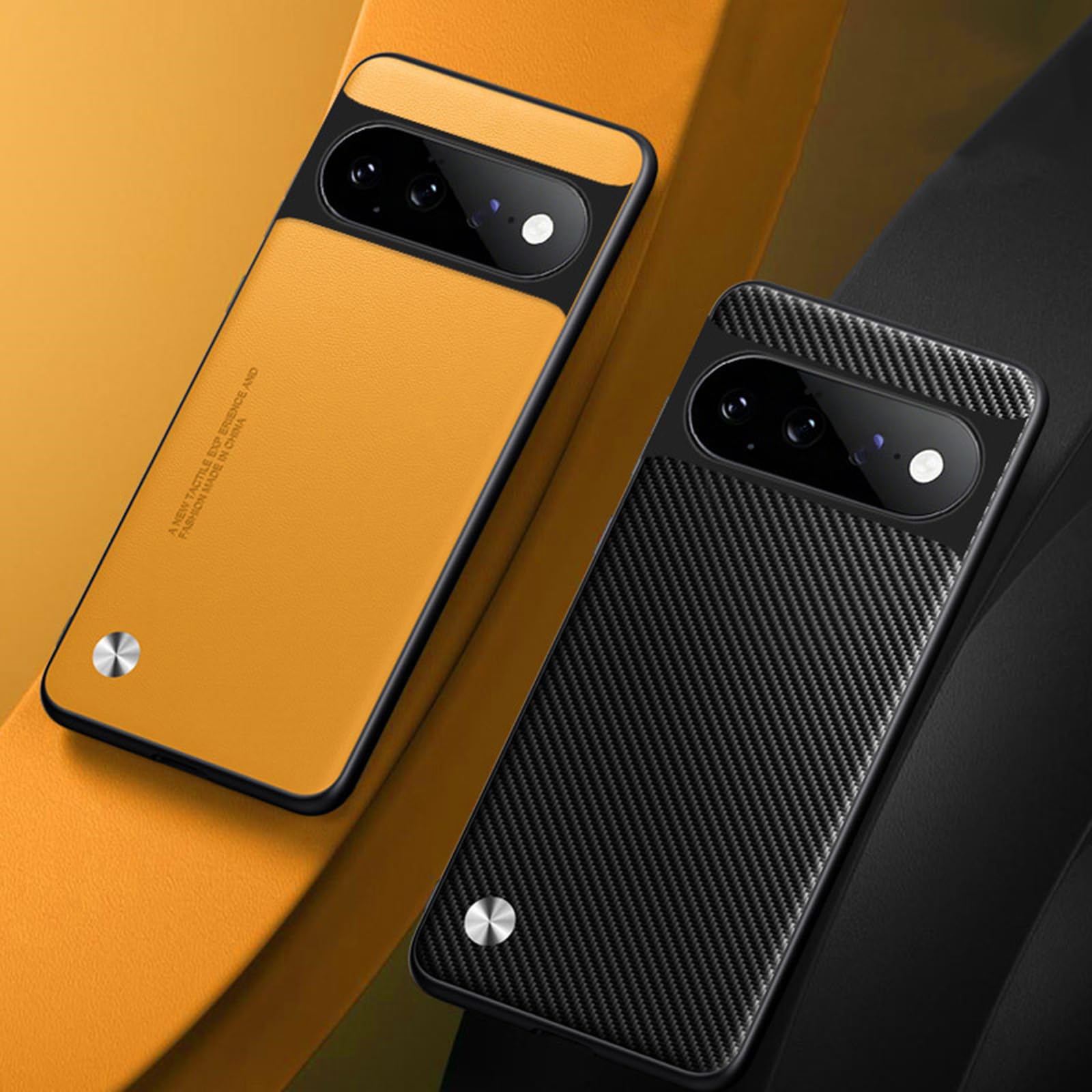 Etui do Google Pixel 11 Pro/ 11, ultra cienkie włókno węglowe wzór skóra