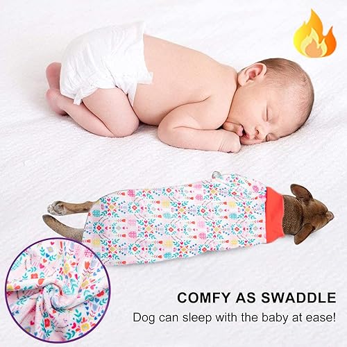 Miniatura 5 de LovinPet Suéter de perro de raza grande para niña, tela de ajuste actualizado, agradable al tacto, estampado de hongos de aventura de búhos, ropa de