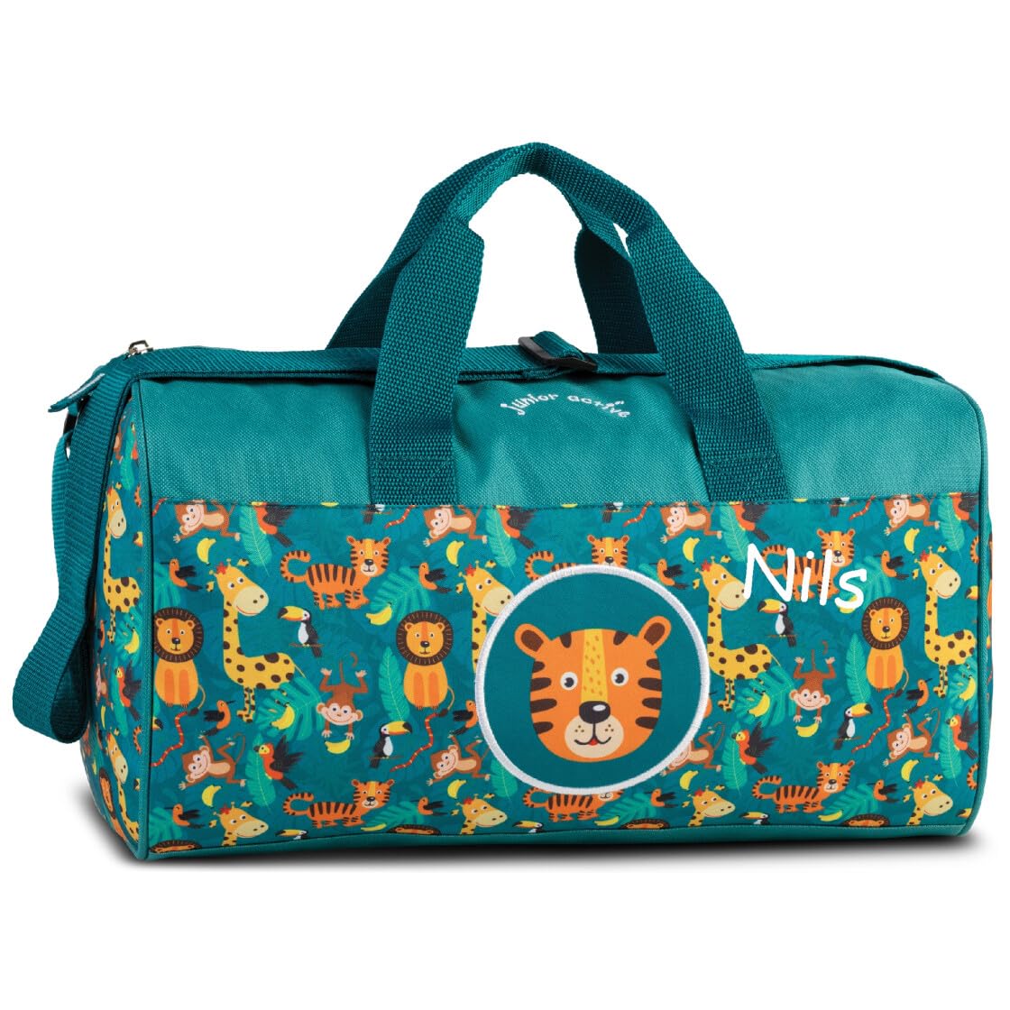 minimutz Petit sac de sport pour enfant, personnalisable, avec nom, sac de voyage, sac de weekend, 38 x 22 x 20 cm, 12 l, s