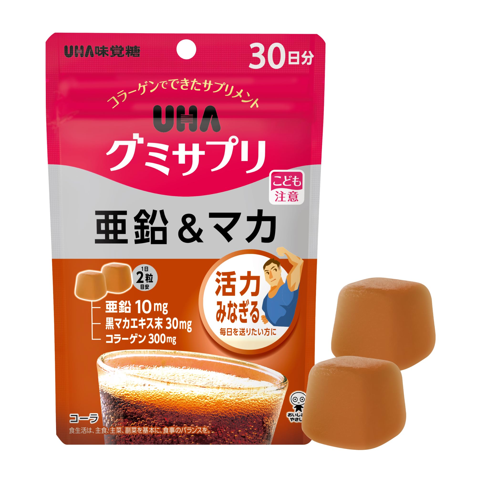 UHA味覚糖 UHAグミサプリ 亜鉛＆マカ 30日分の商品画像