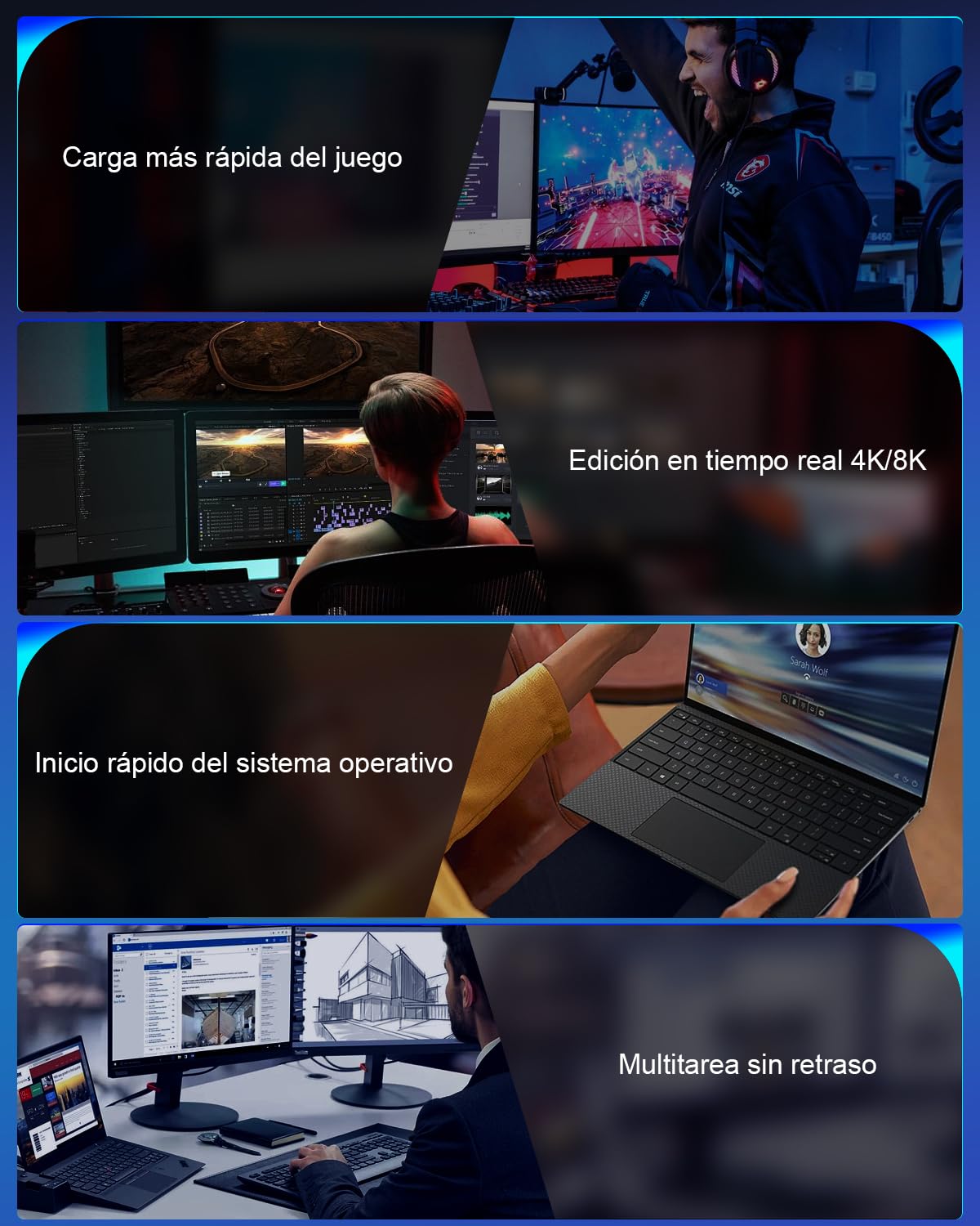 512GB NVMe SSD M.2 2242 PCIe Gen4x4 Interno Disco Duro De hasta 5200 MB/s De Lectura y 3900 MB/s De Escritura, 3D NAND,para Ultro-Book, Mini PC