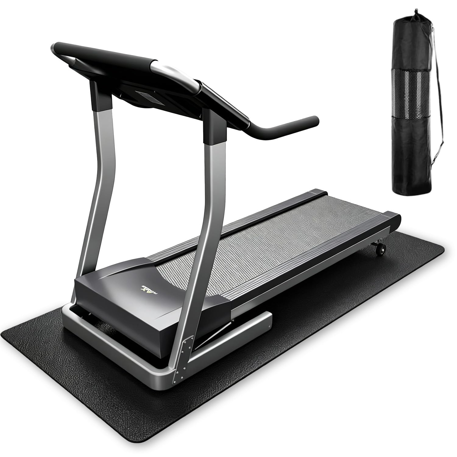 Acidea Bodenschutzmatte Fitnessgerät, 183x92cm Laufband Matte 10mm Dicke, langlebig, rutschfest & stoßdämpfend, Fitness Unterlegmatte für Crosstrainer, Gymnastikmatte, Fitnessmatte