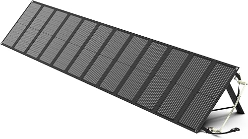 12 paneles solares portátiles plegables, cargador de panel solar plegable de 200 W con soporte ajustable, kit de panel solar impermeable IP65 para