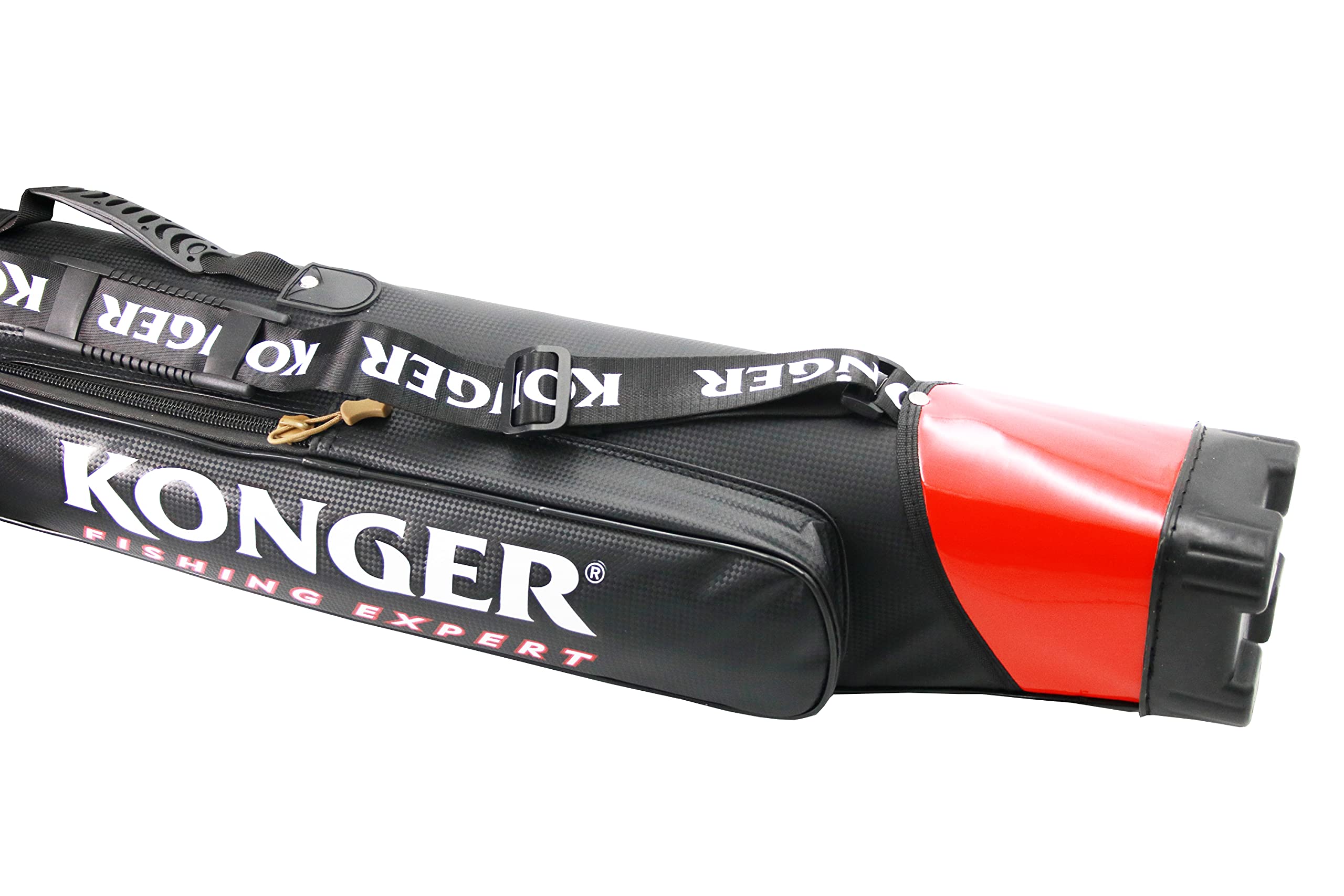 Konger Rutenfutteral Carbon Rutentasche Futteral 130/150cm 2 Fächer TOP !