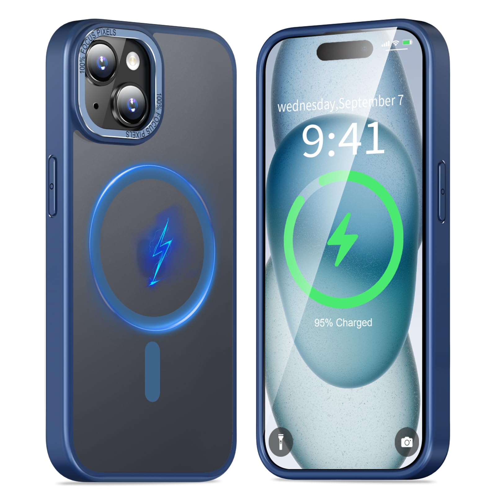Amazon.co.jp: KWATUNG iPhone 15 用 ケース magsafe対応 あいふおん15