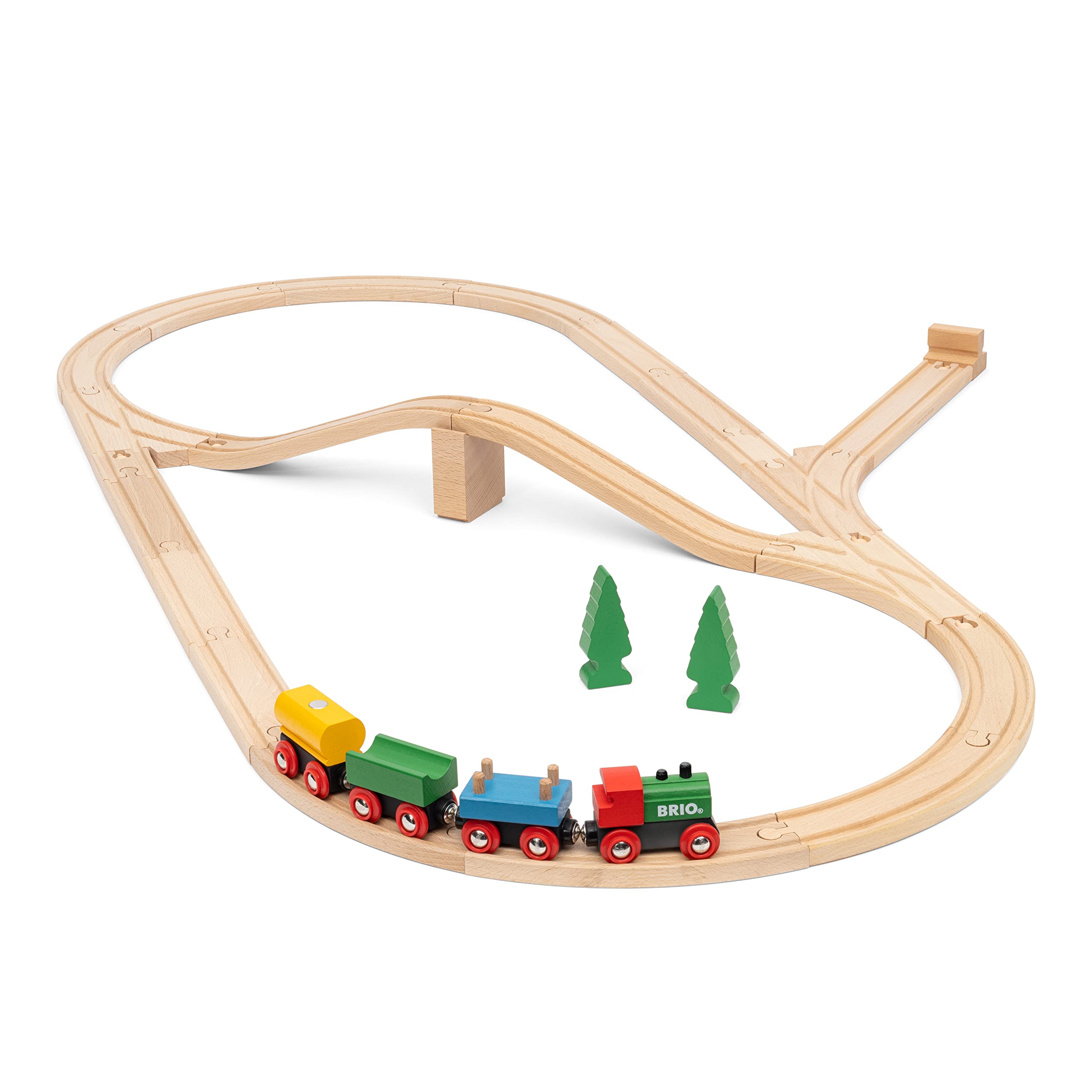 BRIO World 65 Jahre Holzeisenbahn Jubiläums-Zugset - Spielzeug ab 2 Jahre