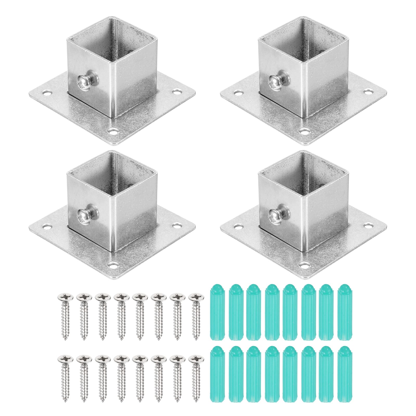 Soportes de poste de cubierta uxcell para montaje de pasamanos en acero inoxidable