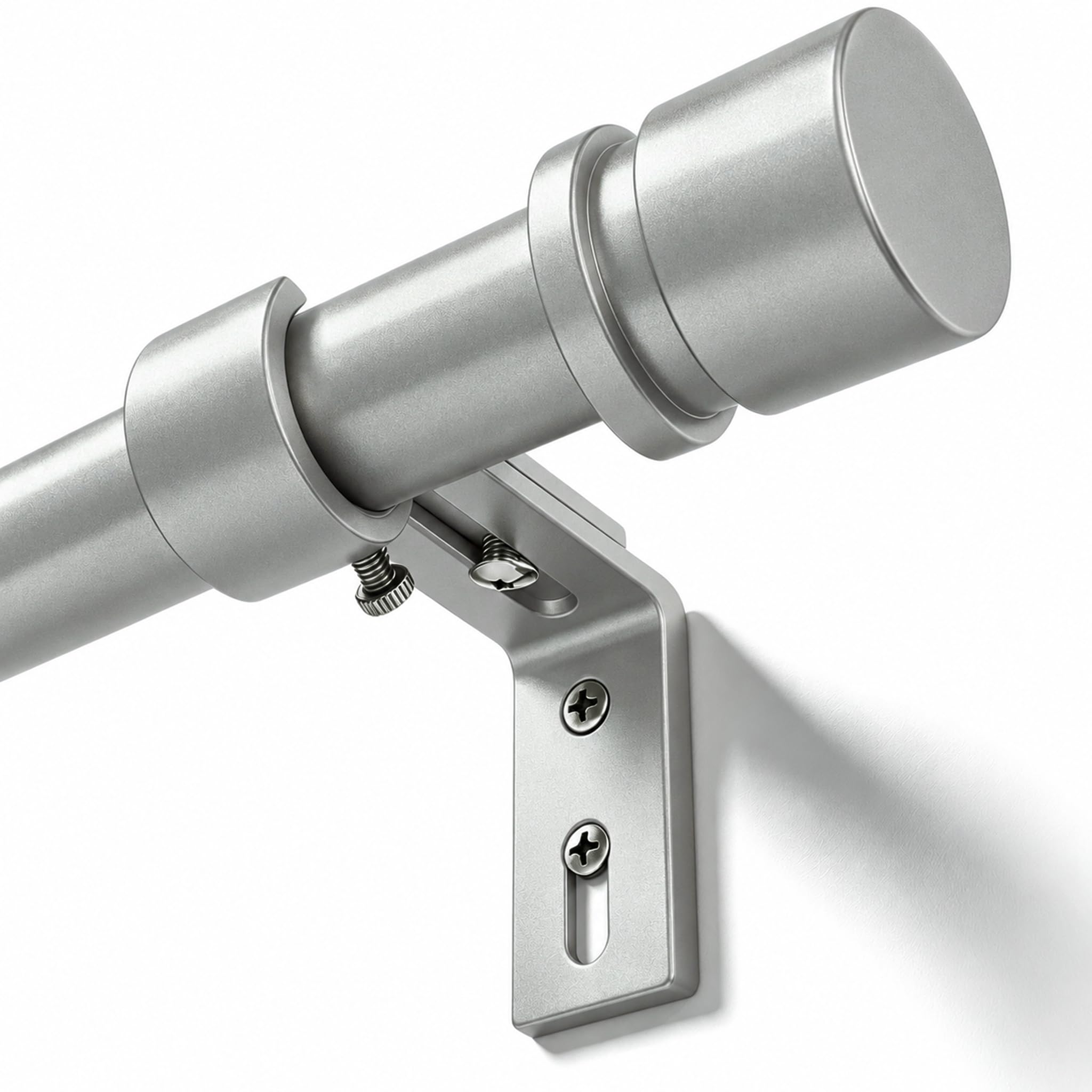 Adjustable Curtain Rods - Black & 1 Inch Diameter -24