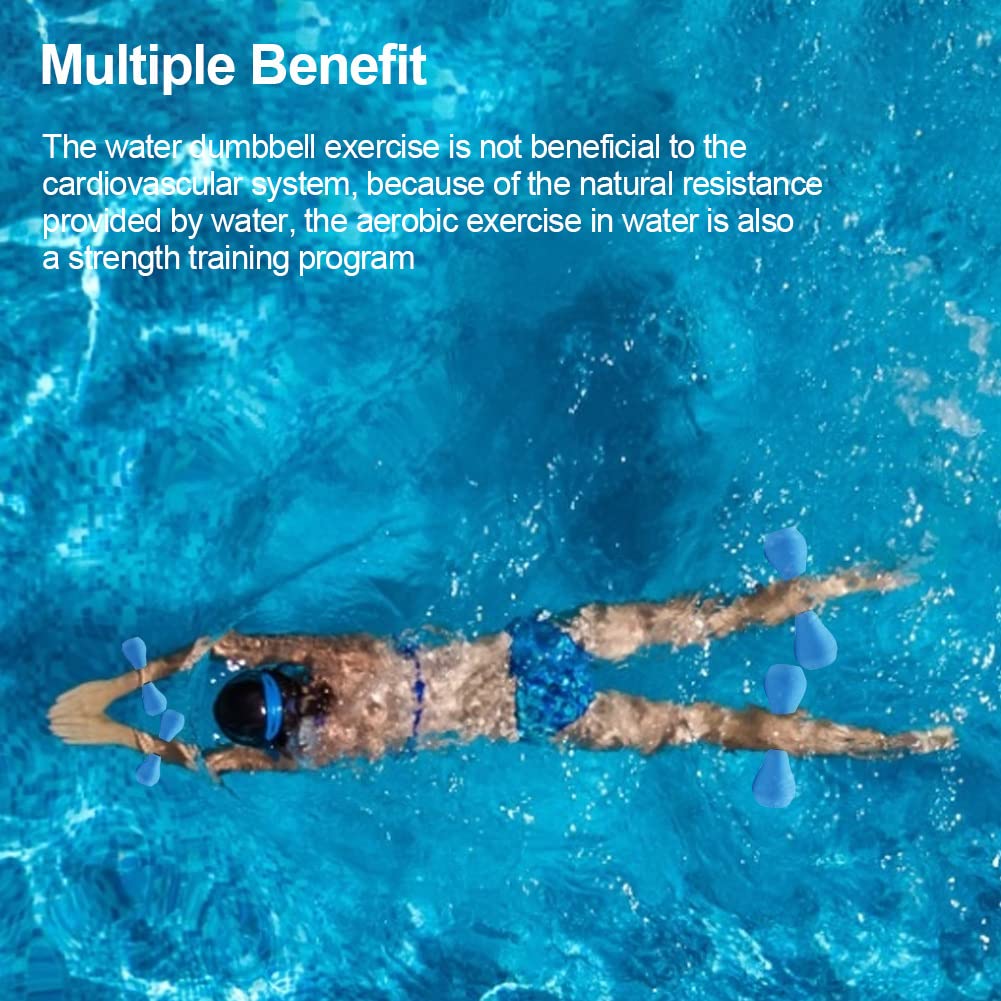 Wasserhanteln 2er-Set Für Aquafitness - EVA-Schaum Mit Super Auftrieb Für Effektives Training