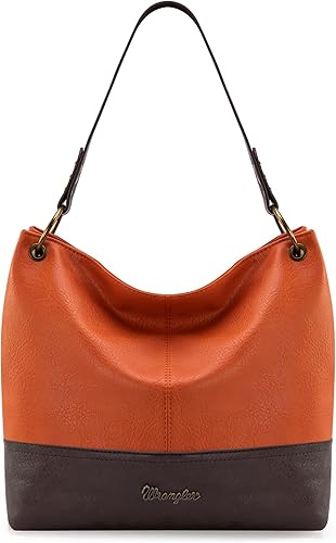 Wrangler Hobo - Bolsas para mujer de cuero vegano con asa superior, bolsos de hombro y bolsos