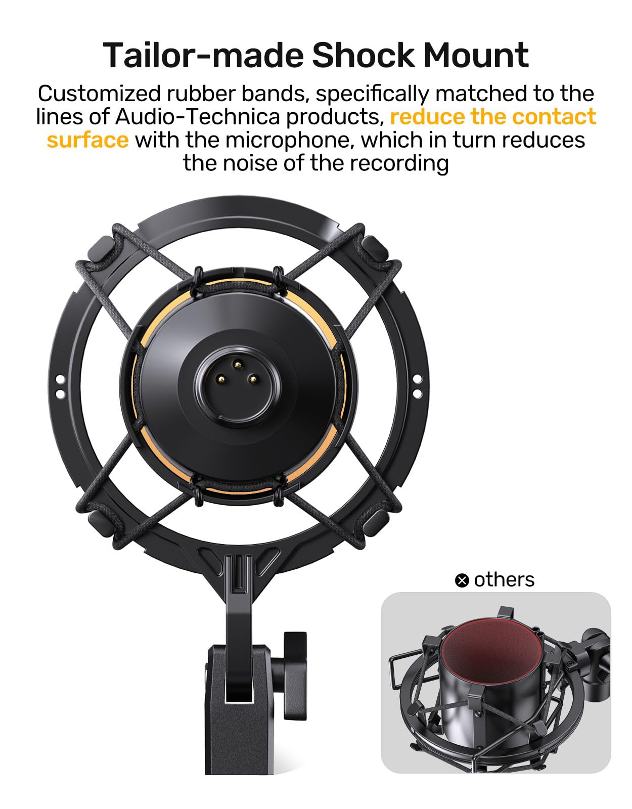 Amazon.co.jp: Audio Technica AT2020 マイクショックマウント ポップ